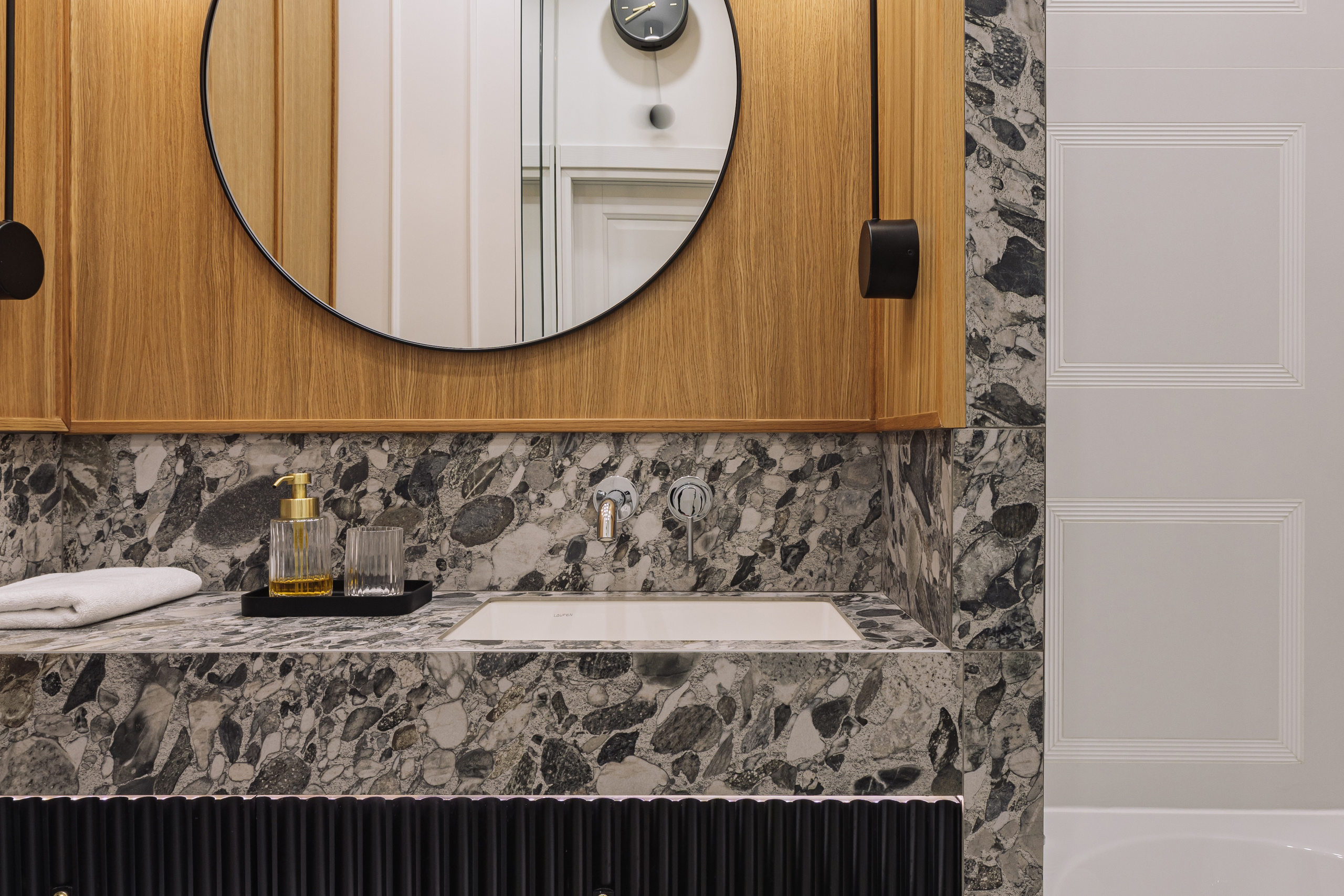 Ванная комната ЖК «Южный Берег» г. Красноярск. Дизайн интерьера от Дмитрия Баландина