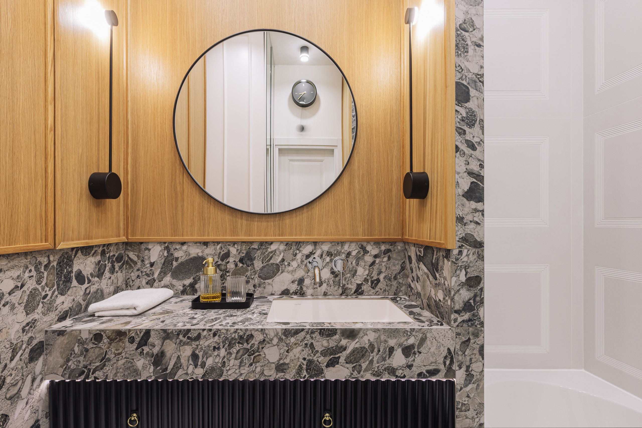 Ванная комната ЖК «Южный Берег» г. Красноярск. Дизайн интерьера от Дмитрия Баландина