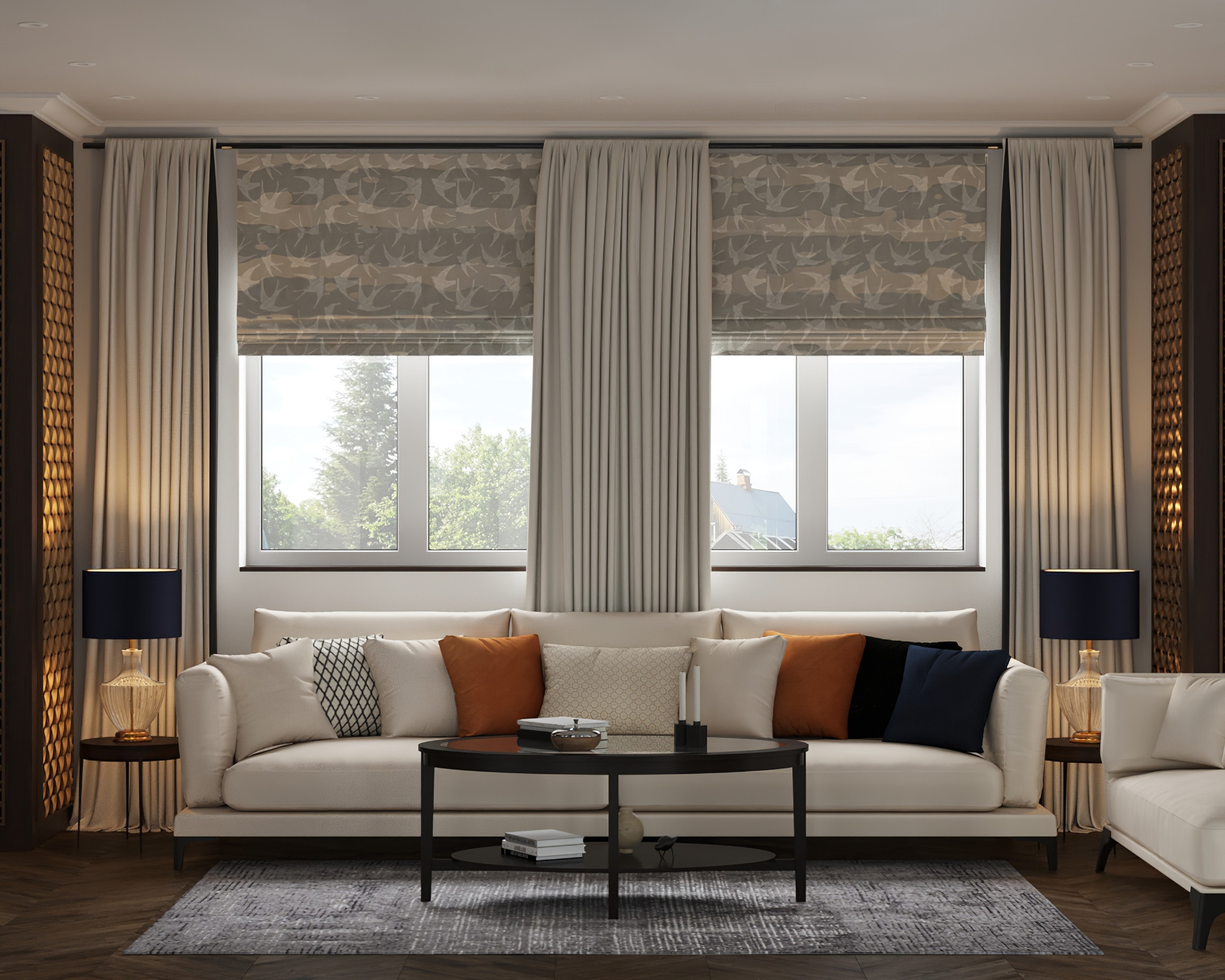 Двухэтажный дом в пригороде Красноярска. Дизайн интерьера от Дмитрия Баландина