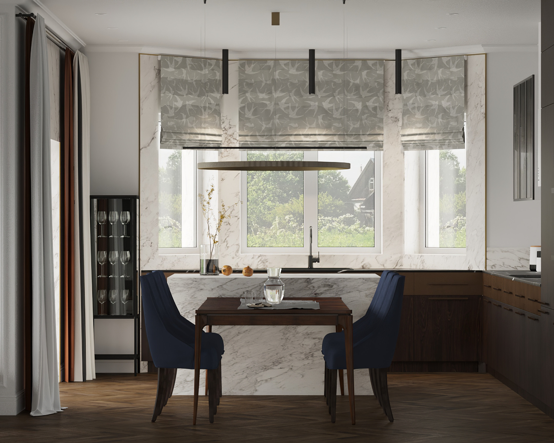 Двухэтажный дом в пригороде Красноярска. Дизайн интерьера от Дмитрия Баландина