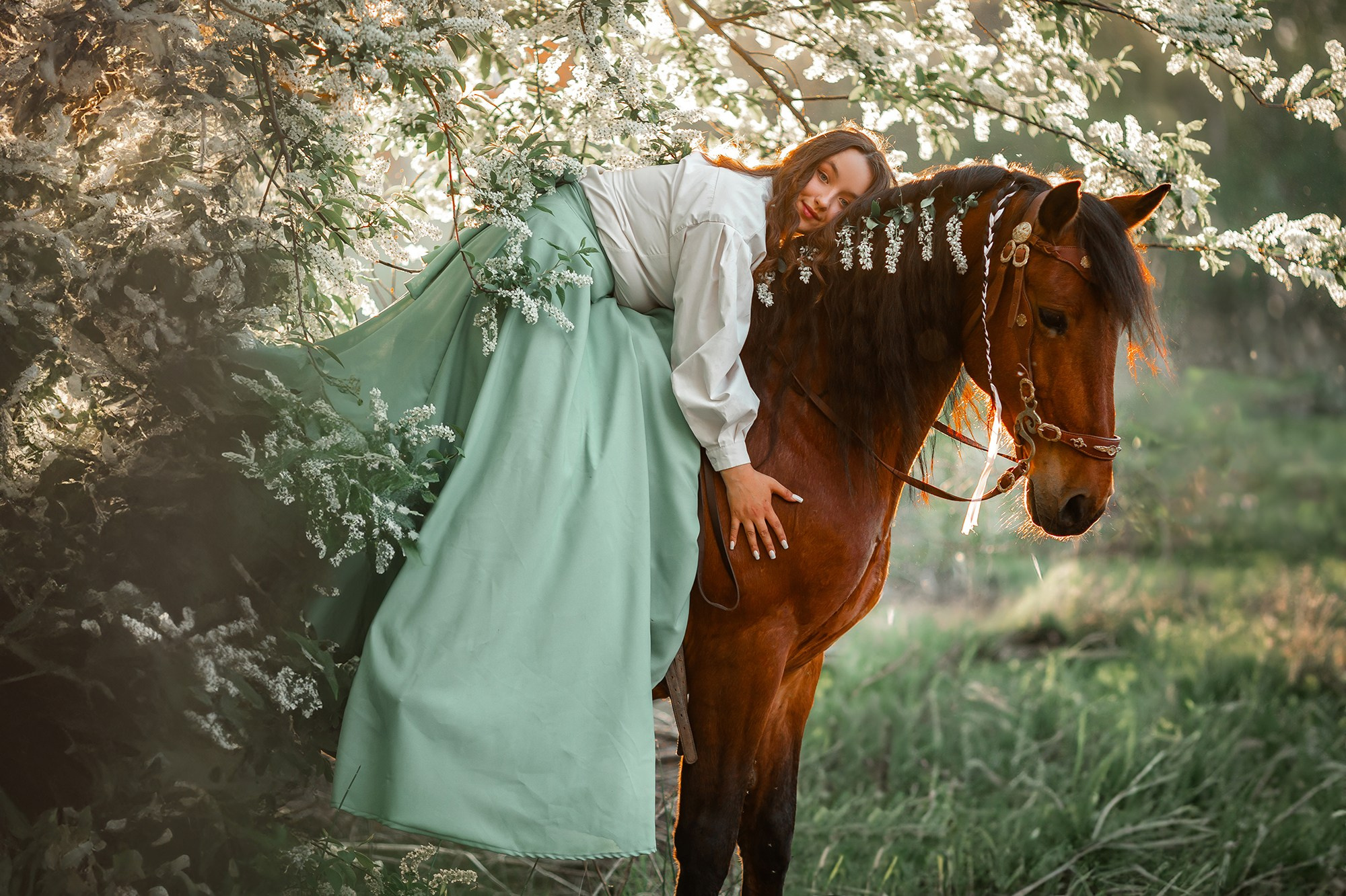 Женственность. Анна Молчанова конный фотограф в Тюмени | фотосессии с лошадьми Тюмень