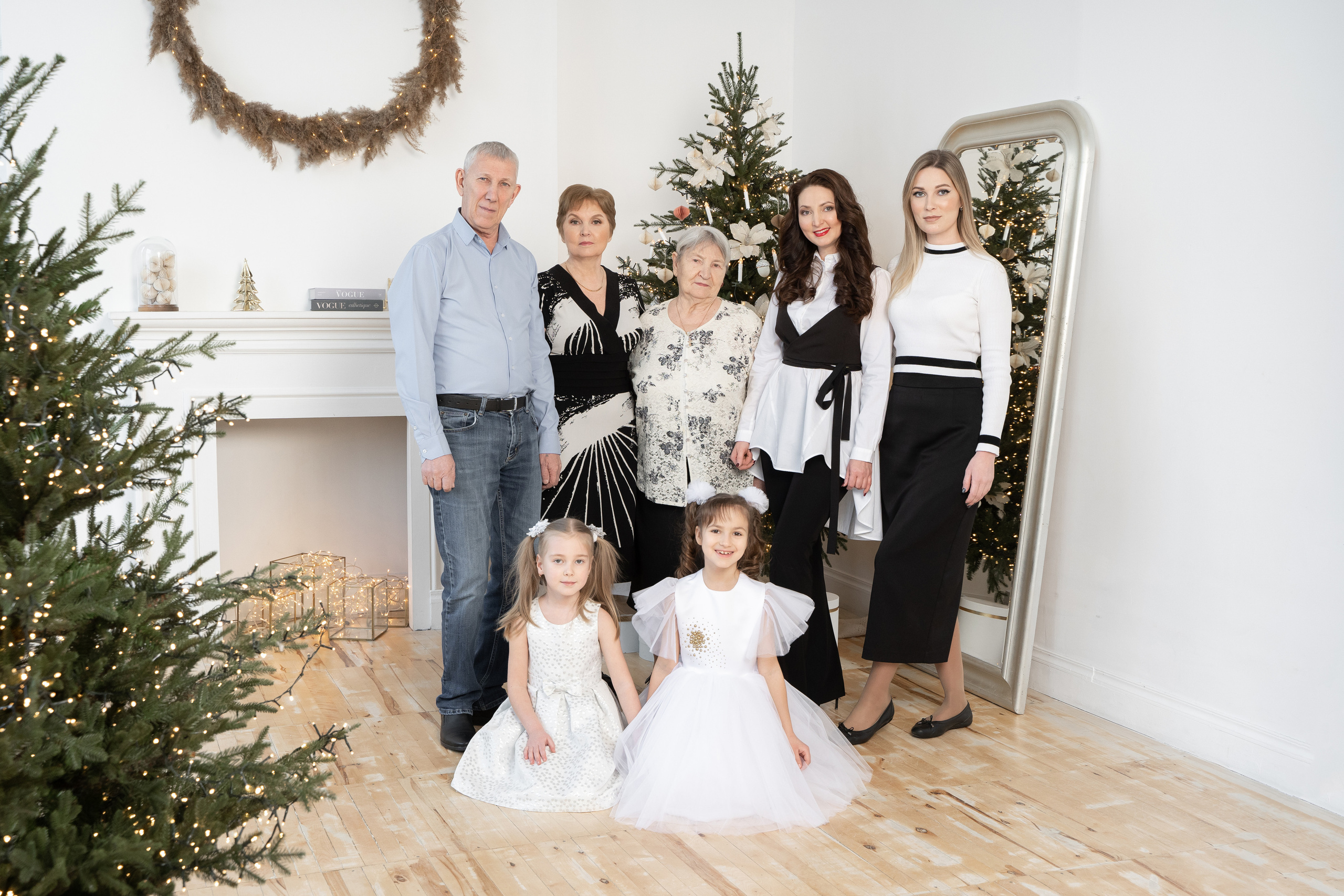 Новогодняя семейная фотосессия. Студия Svet. Фотограф Татьяна Мамонтова