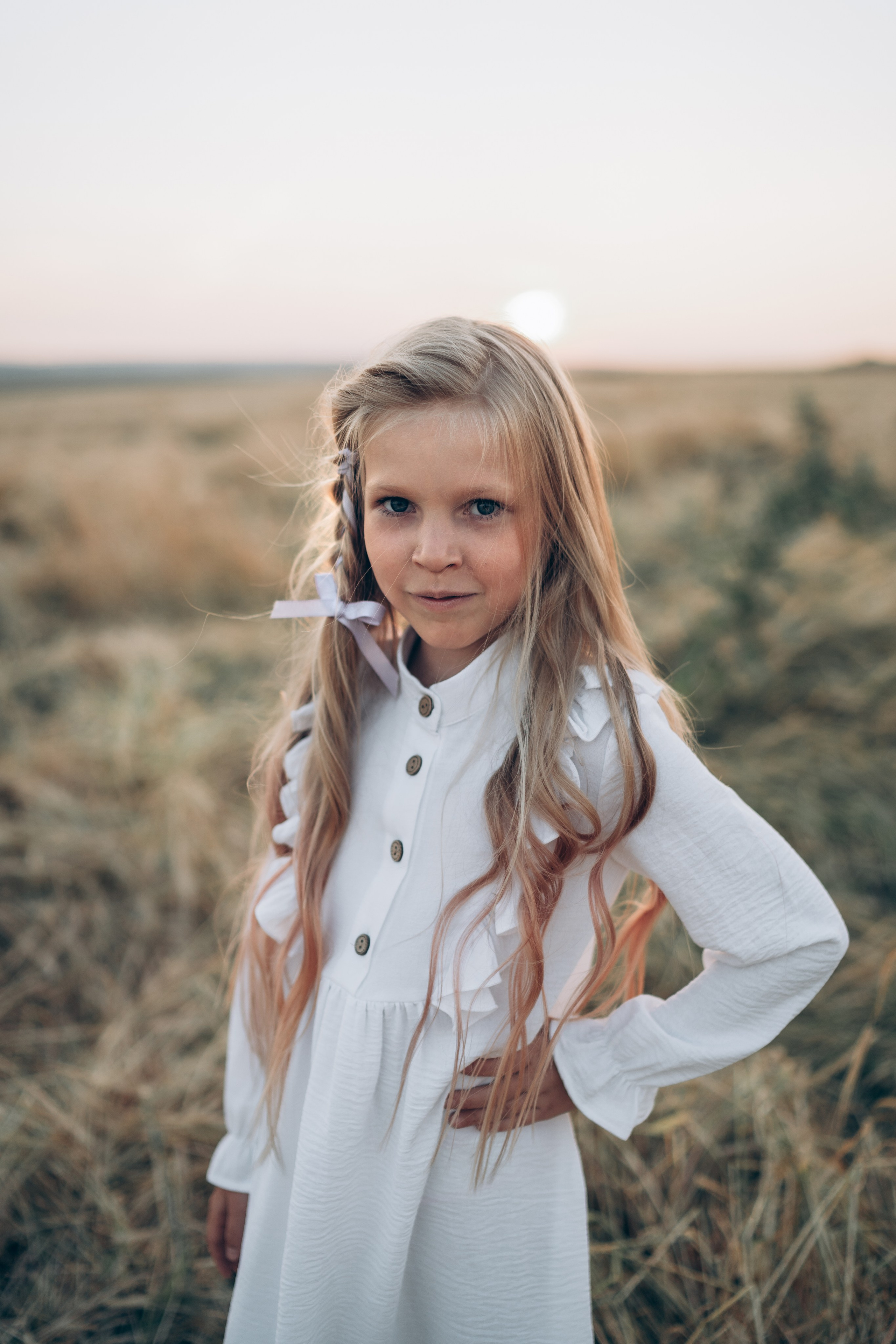 Закатная история в полях. Семейный фотограф в Москве Елена Гильманова