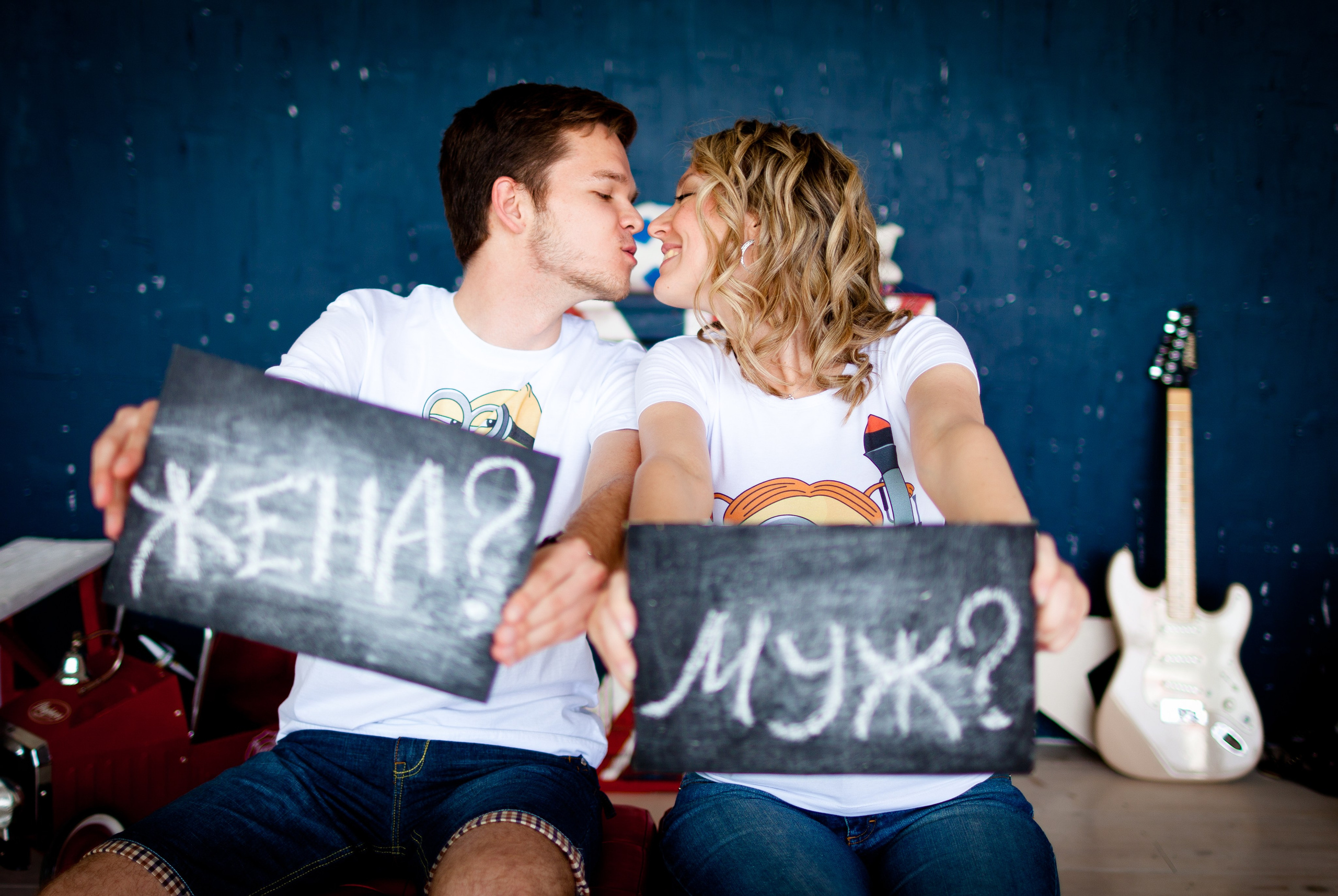 Фотосессия Димы и Сони в студии. Фотограф Денис Гавриленков в Москве