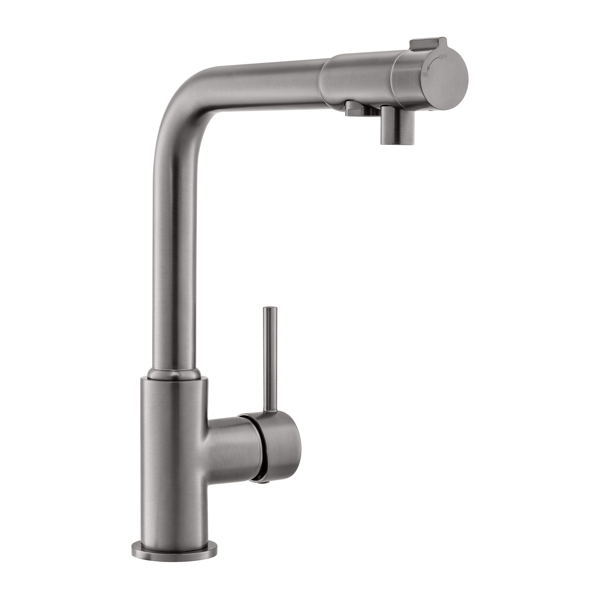 Смеситель для кухни черненый