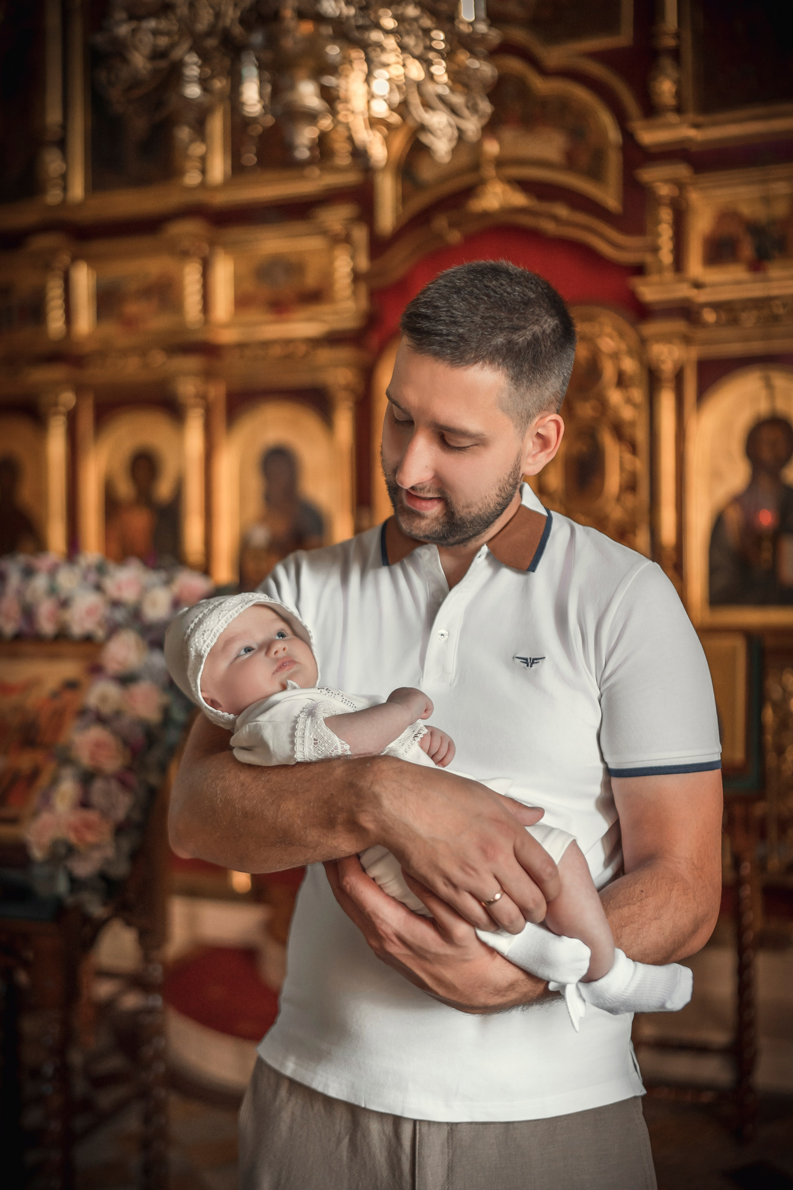 Крещение Георгия. Семейный фотограф и фотограф на таинства в Москве Юлия Калайджян