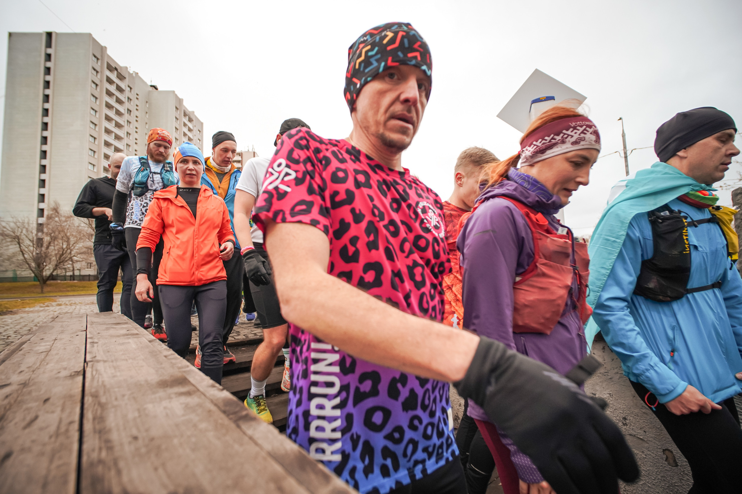 #марафонудома #яuzarun 2024 2-я петля, группа 6:30. Роман Капилюшов. Бег. Фото. Видео. г. Люберцы