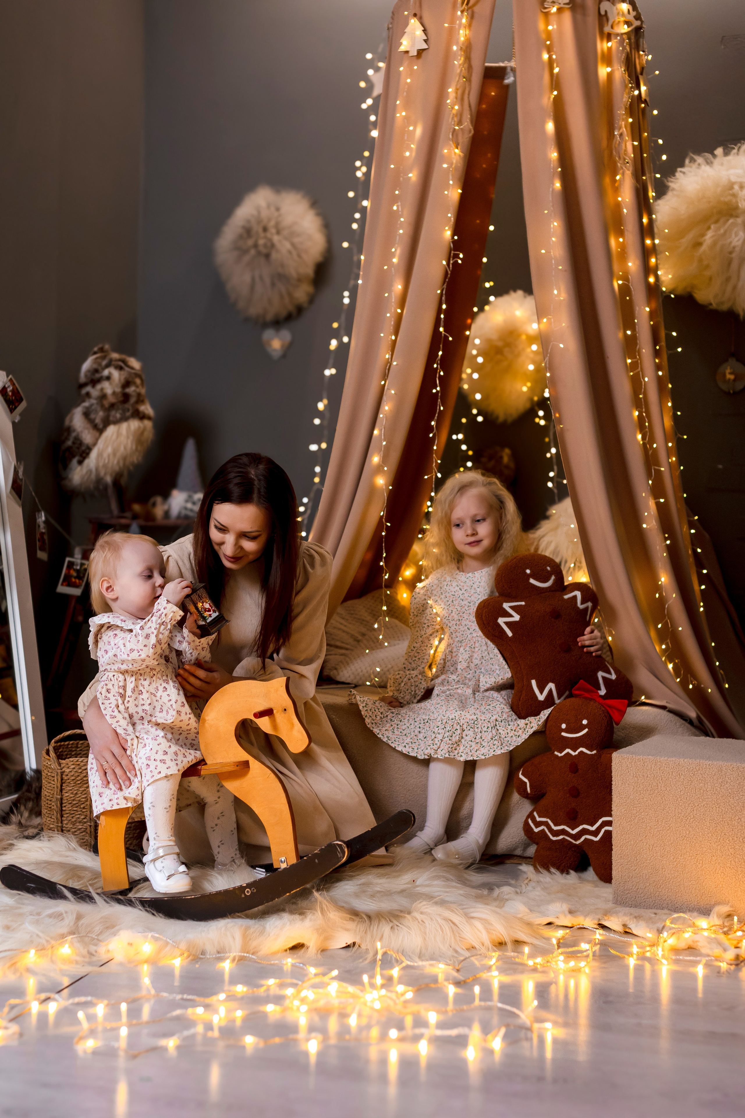 Люба с дочами. Свадебный и семейный фотограф в Каспийске Алёна Нурмагомедова