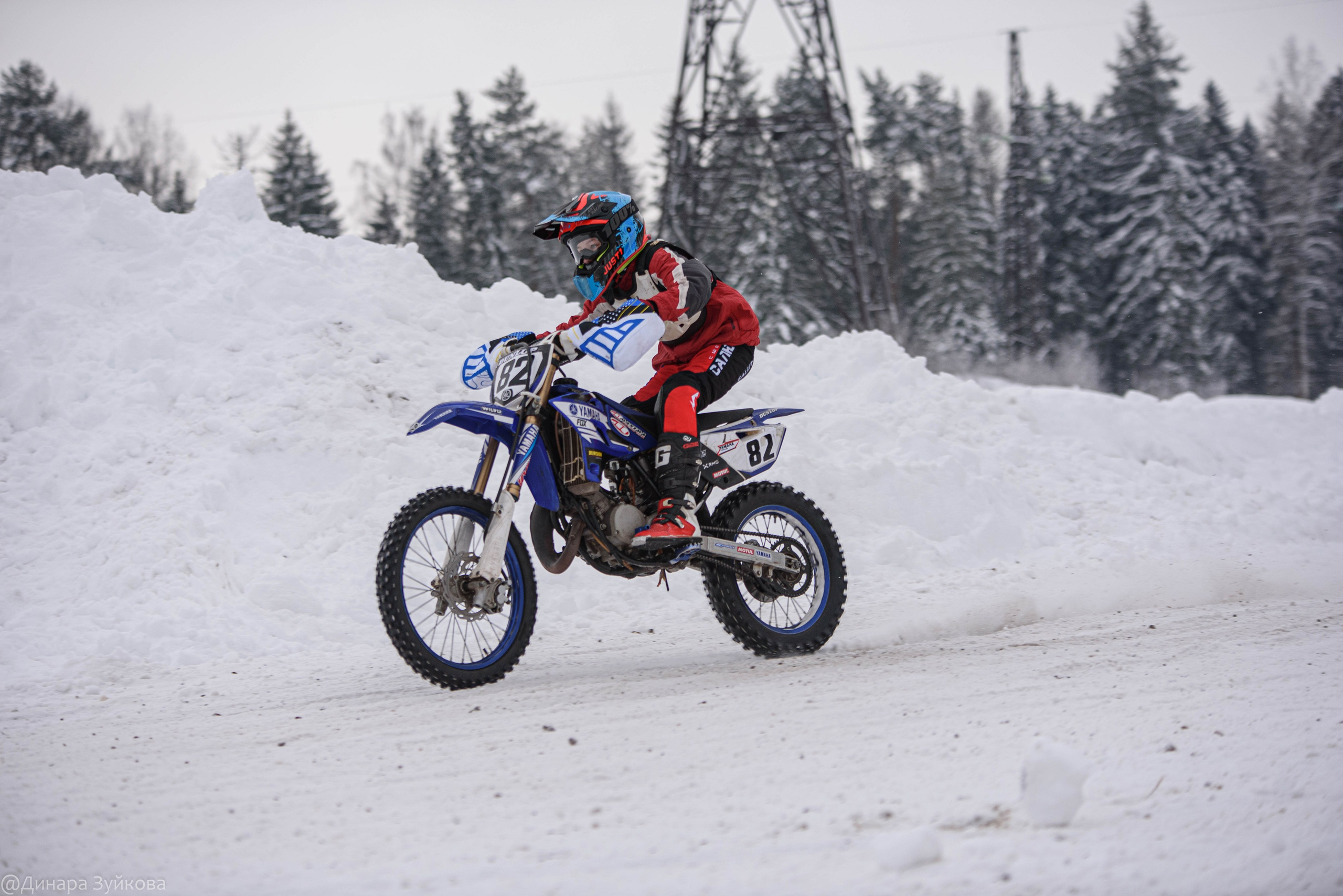 Зимний этап соревнований по мотокроссу. г. Городец. Мотофотограф в Нижнем Новгороде Динара Зуйкова