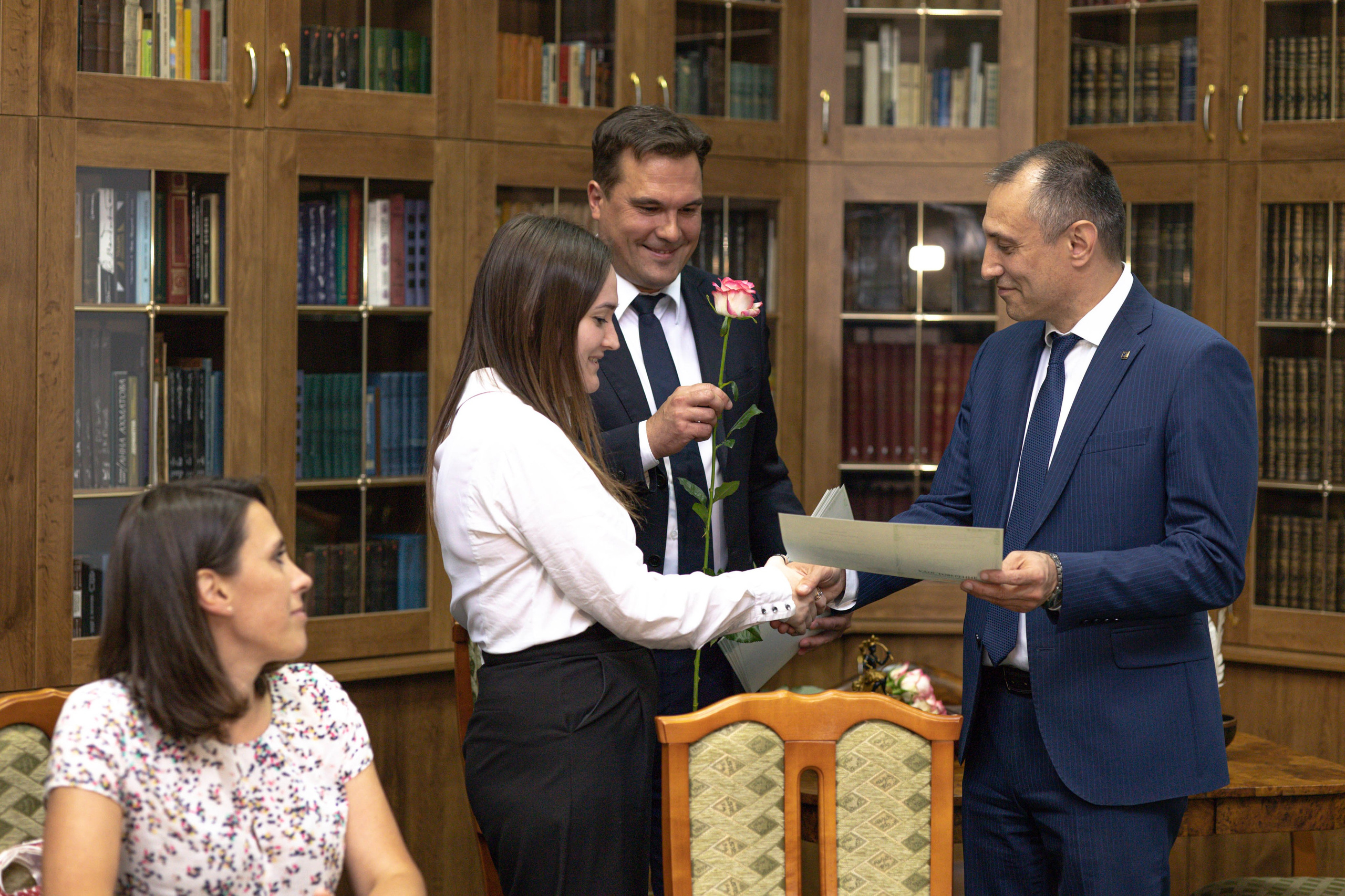 Награждение шахматной федерации