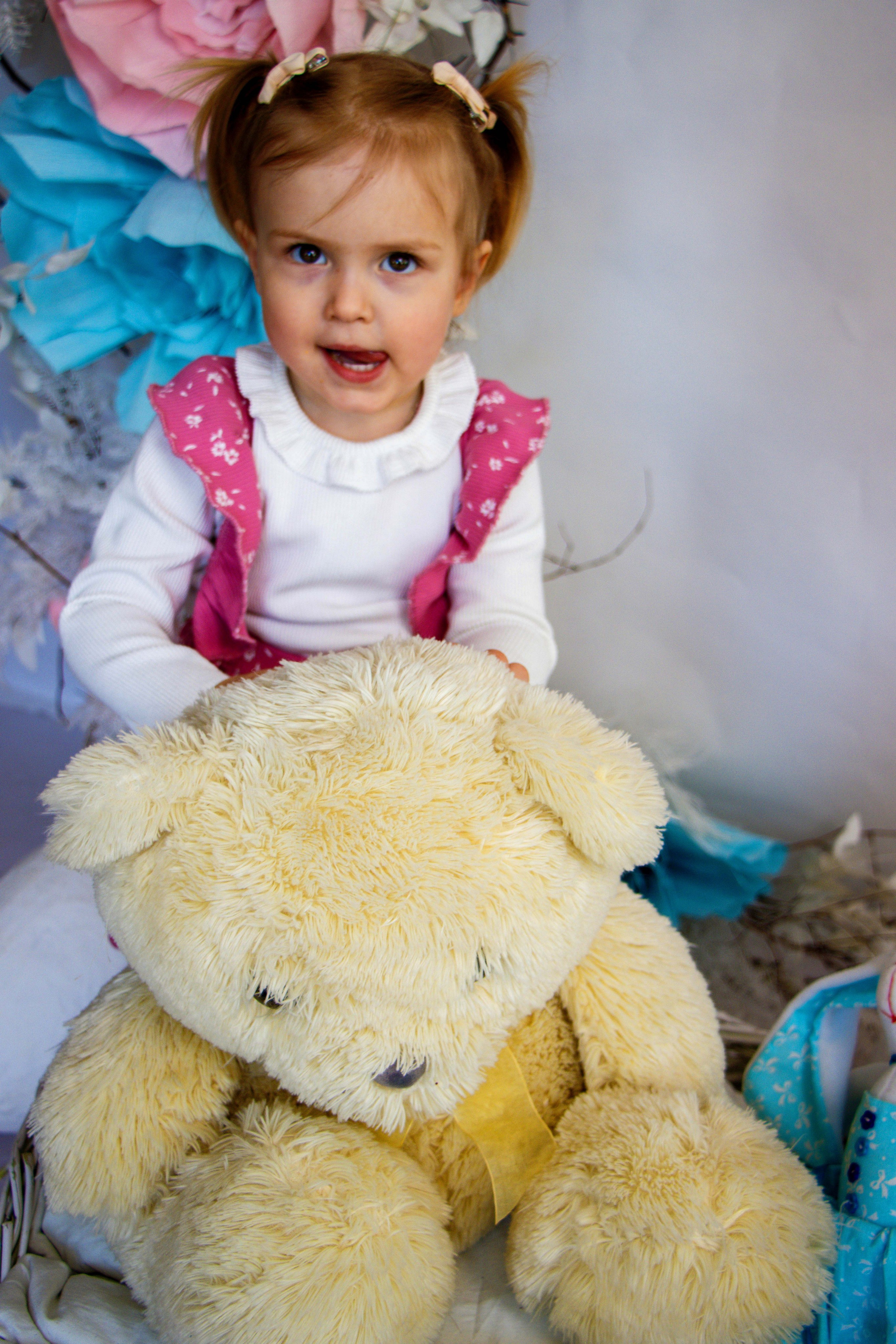 Малышка с мишкой. Фотограф Татьяна Матрос