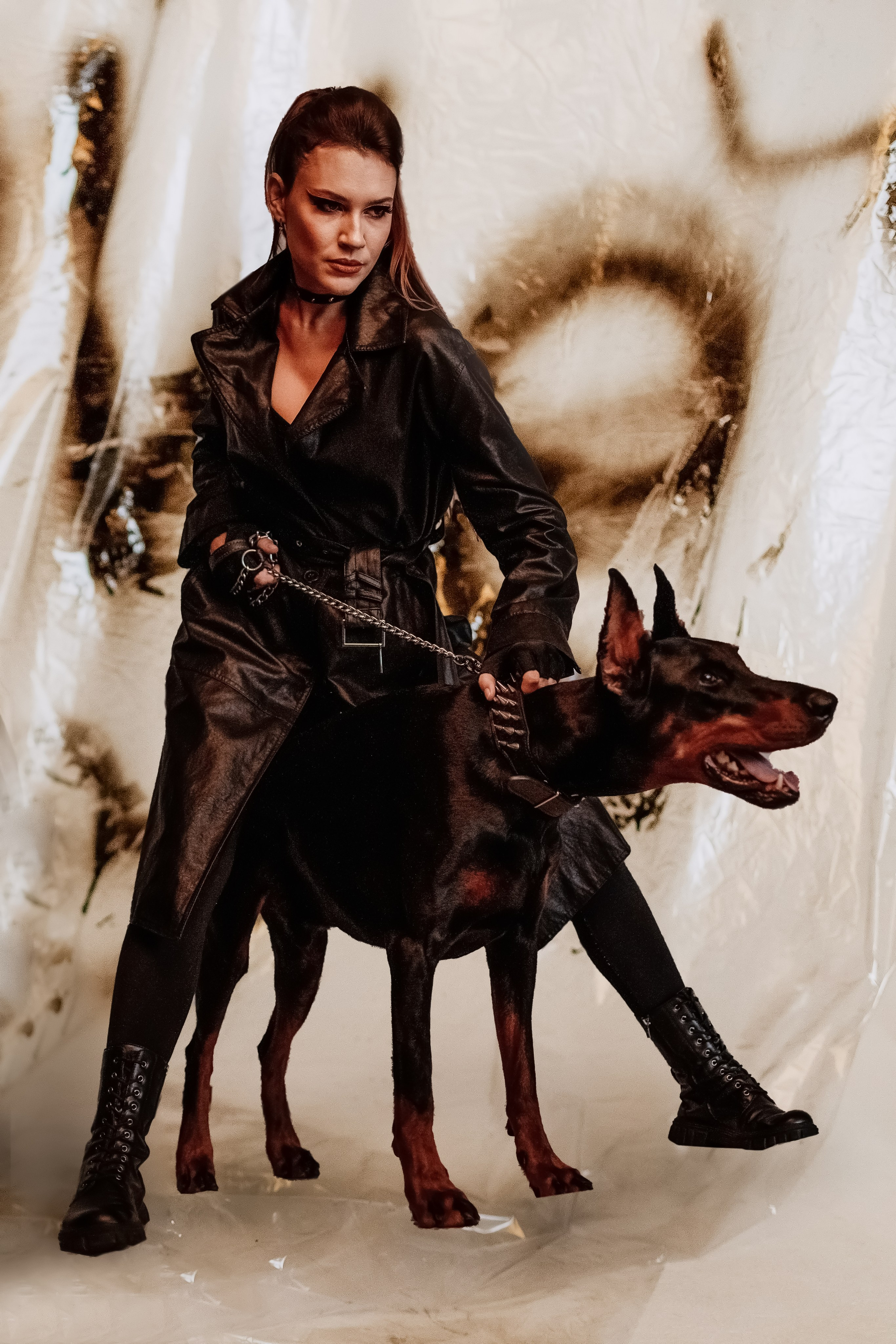 Фотосессия с доберманом в Ставрополе. Фотограф Ставрополь Пятигорск Елизавета Дарина