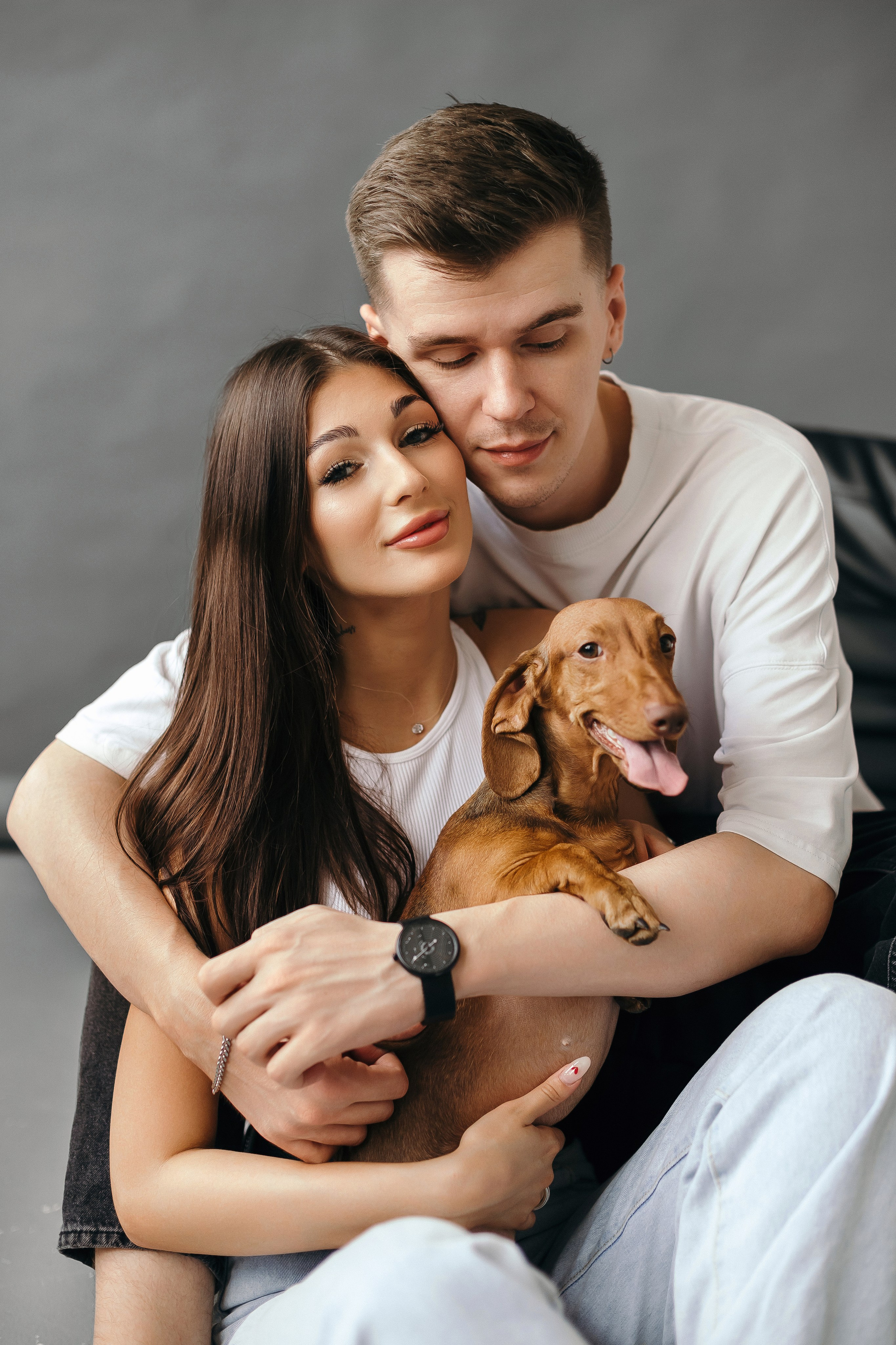 Анна и Валентин + Чапа. Портретный и семейный фотограф в Минске