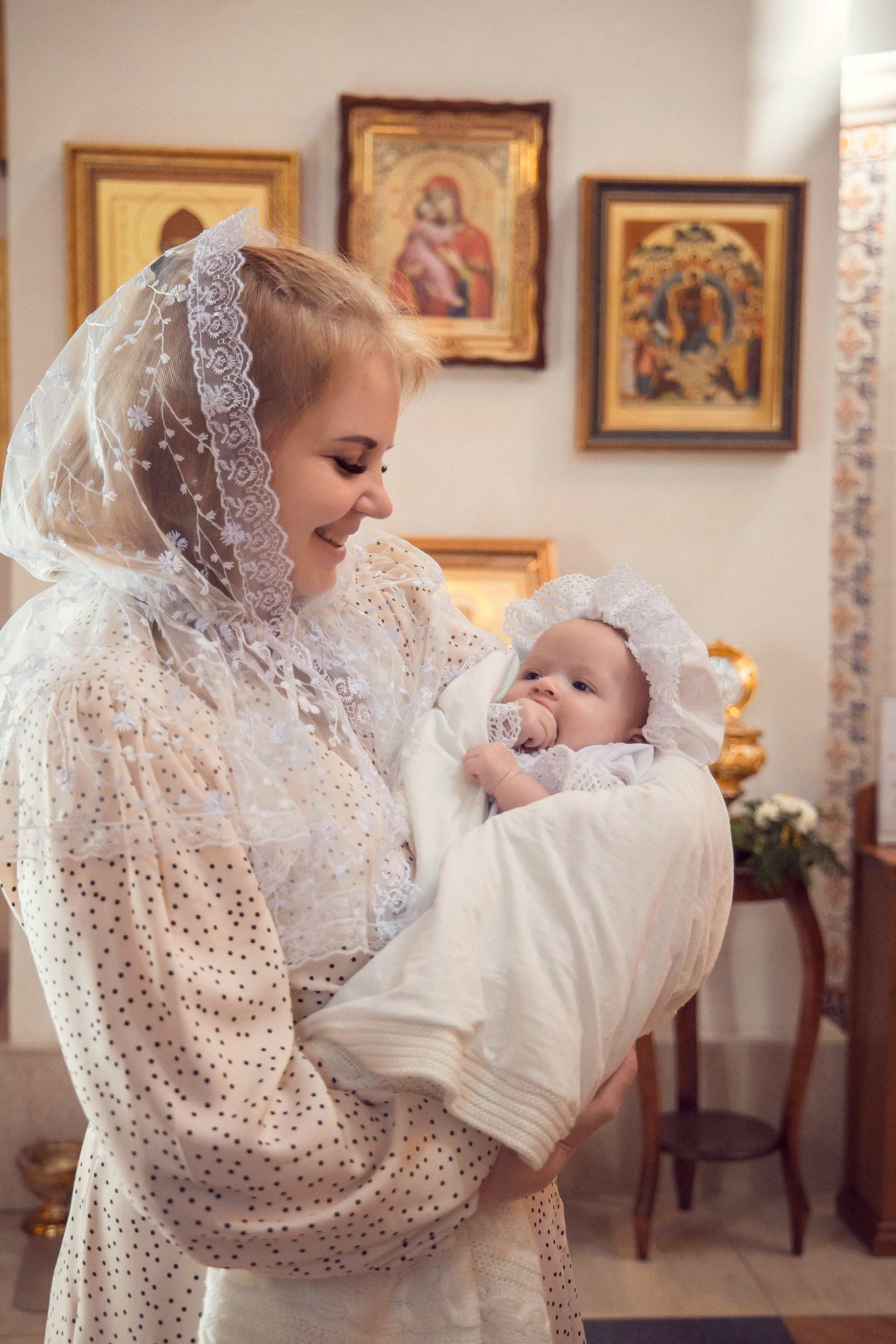 Крещение Екатерины В Казанском Девичьем монастыре