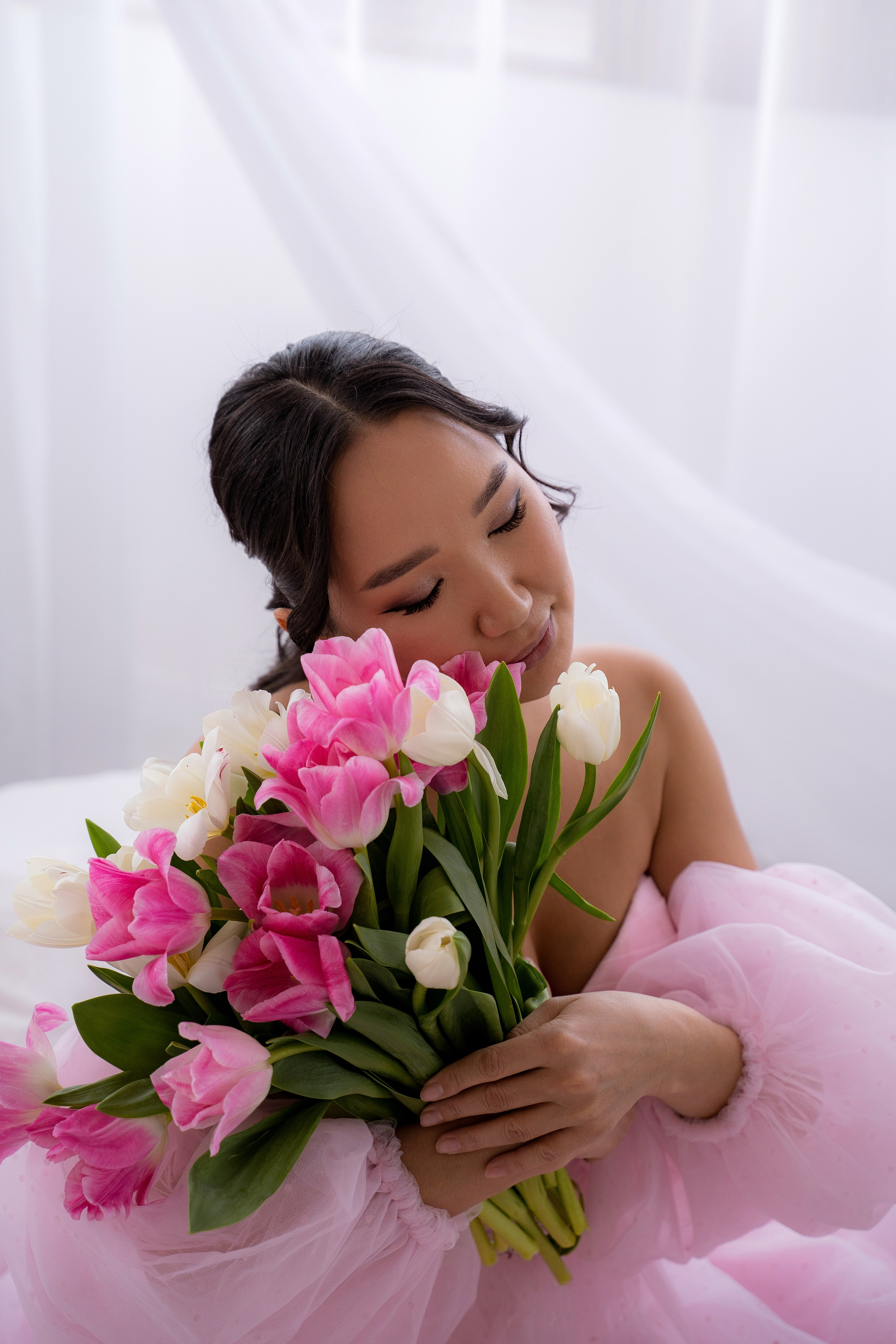 Тюльпановое настроение. Фотостудия Малина в городе Улан-Удэ. Фотограф Ирина Жарникова