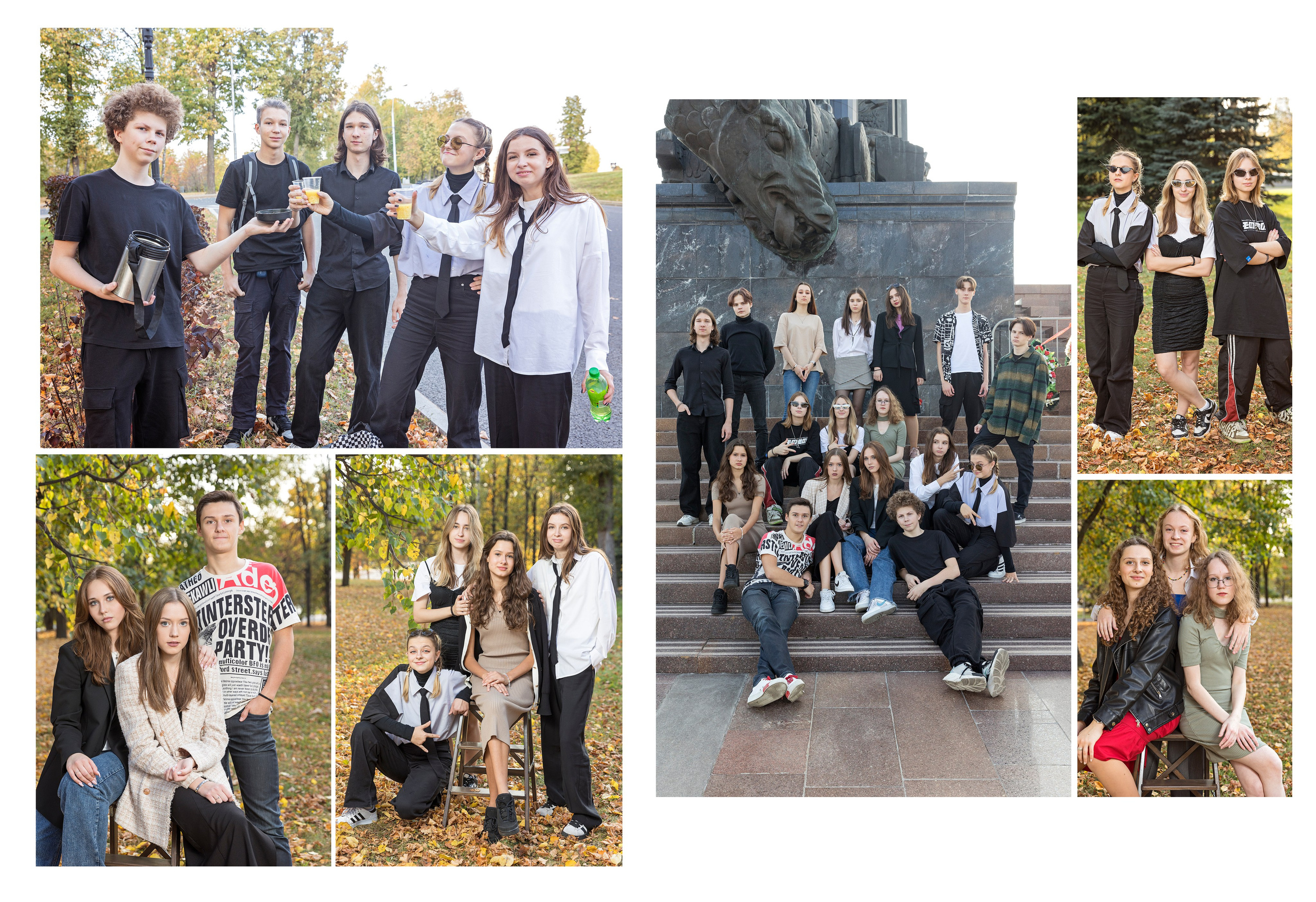Осенняя съемка старшие классы. Школьный фотограф в Москве Семенова Ирина