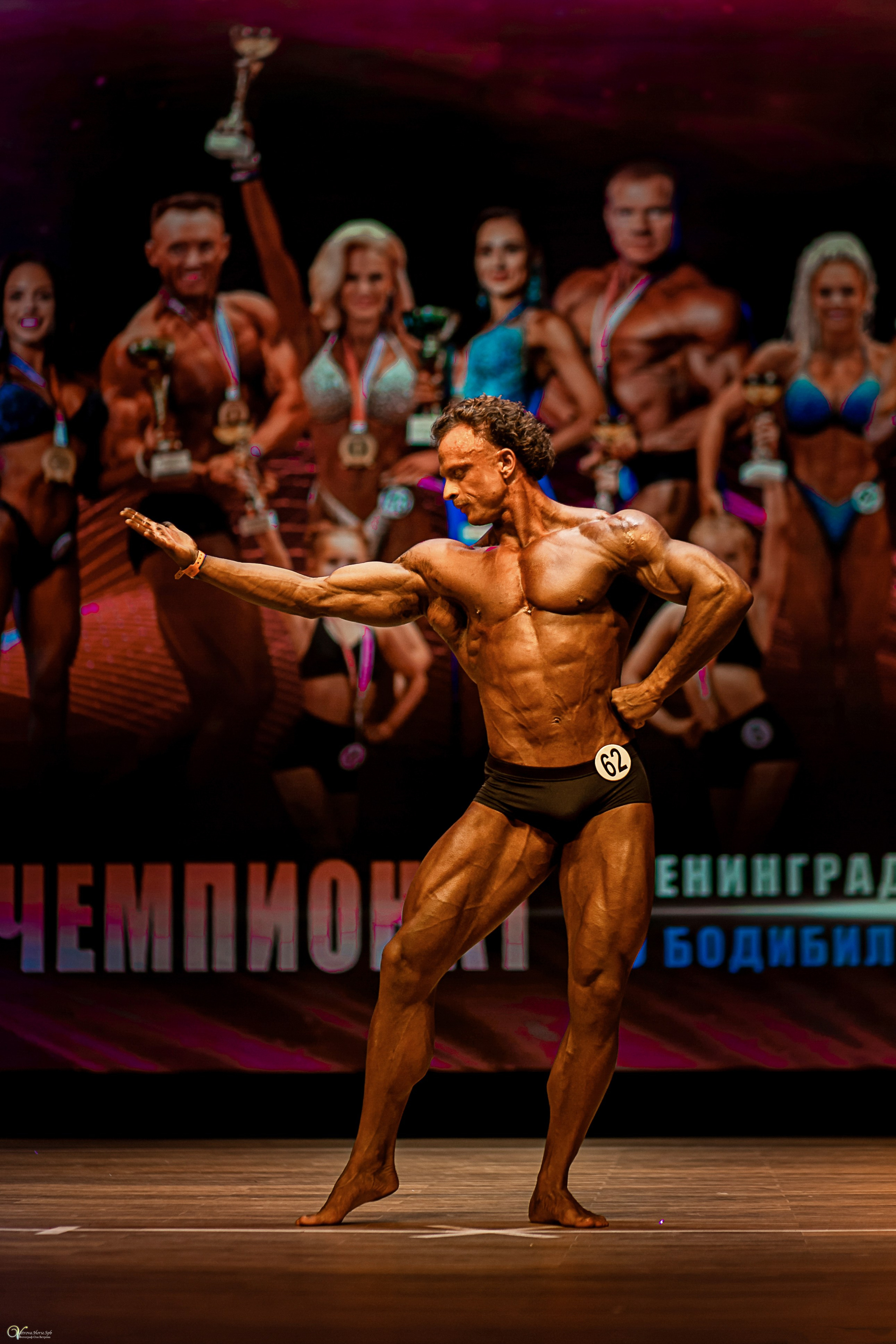 Съемка чемпионата по бодибилдингу. Фотограф женский и мужской портрет Санкт-Петербург
