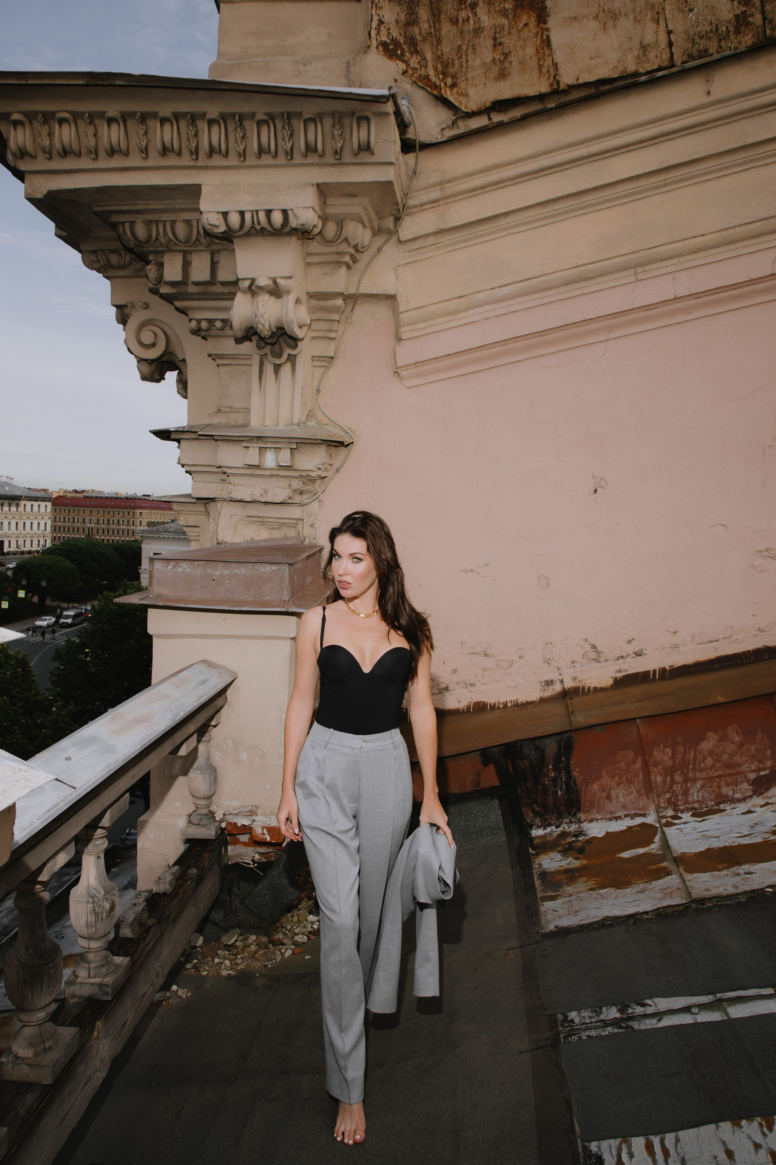 Вероника (съемка на крыше). Фотограф в Москве и Санкт-Петербурге Дарина