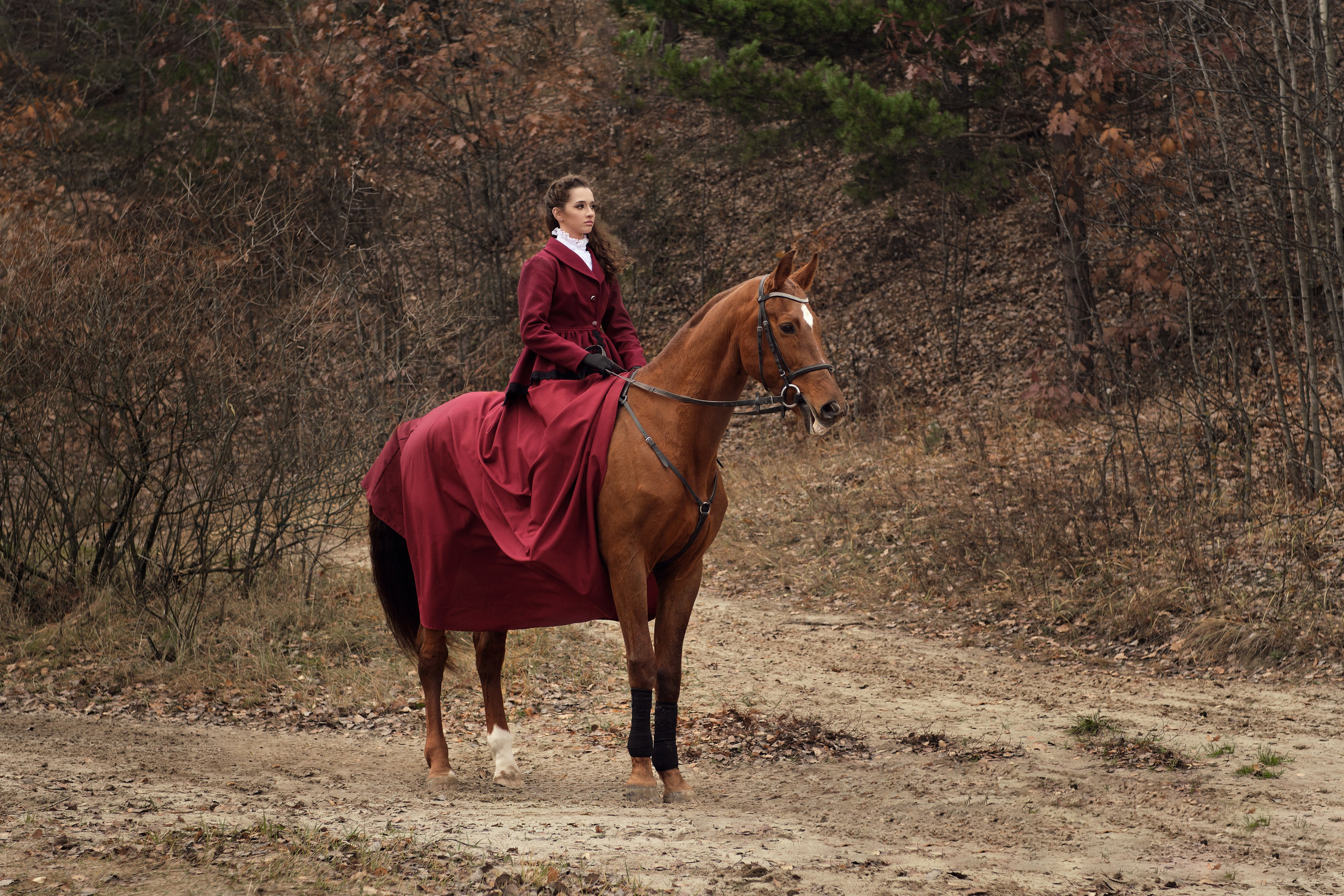 Анна, конная прогулка