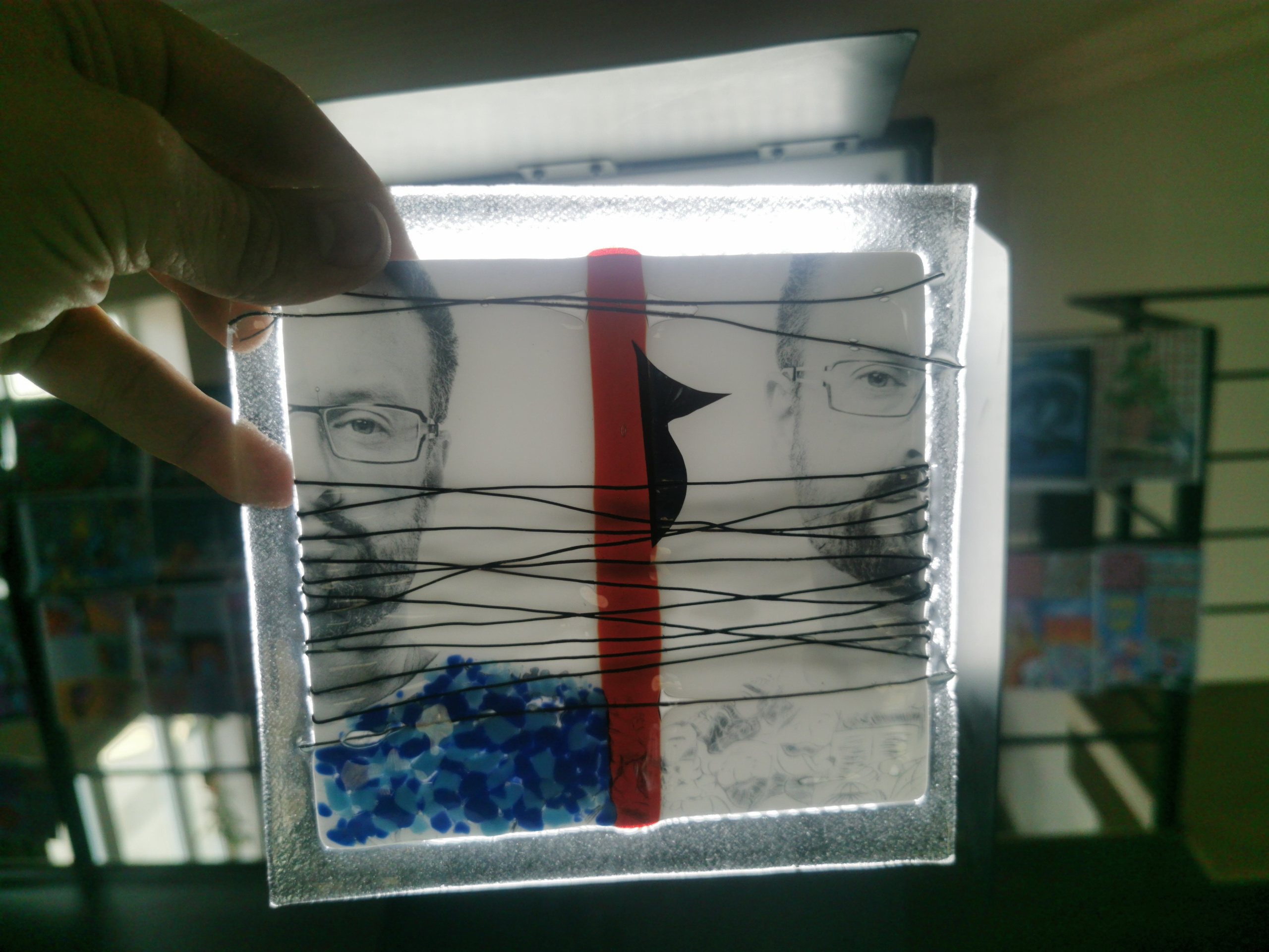 Арт-работа в технике фьюзинга с использованием фото-портрета. Создание фото-видео визуала в Воронеже и РФ. Виталий Дедов