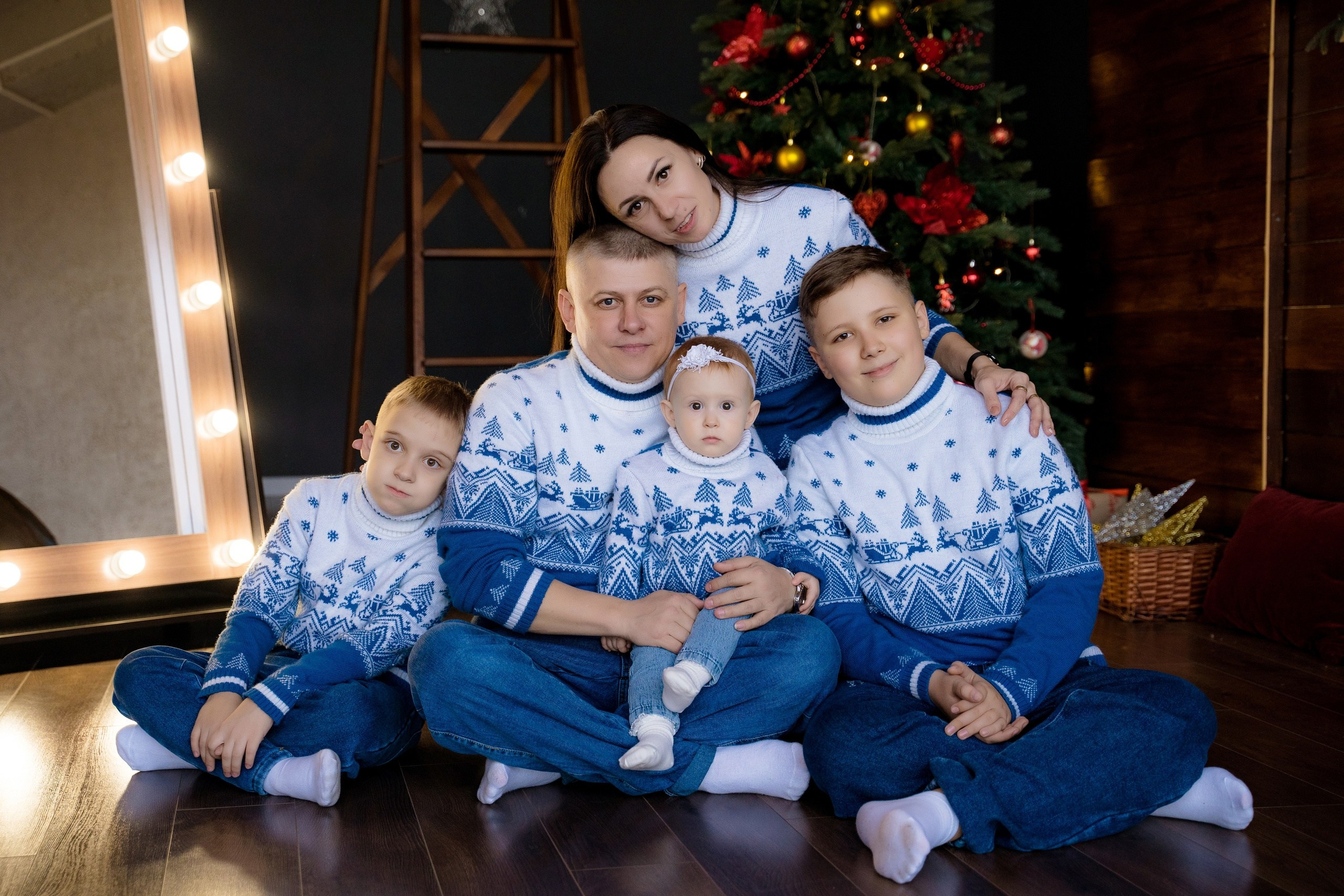 Комплекты Family look. Фотостудия Малина в городе Улан-Удэ. Фотограф Ирина Жарникова