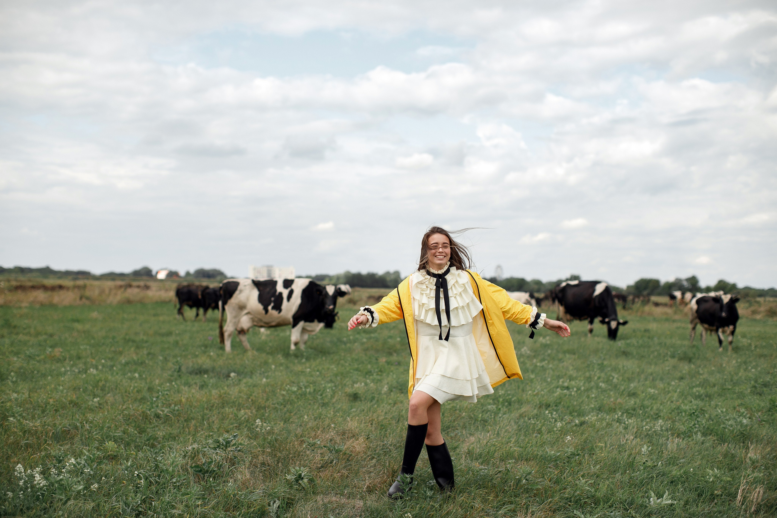 Фотосессия Полины у маяка. Свадебный фотограф Москва