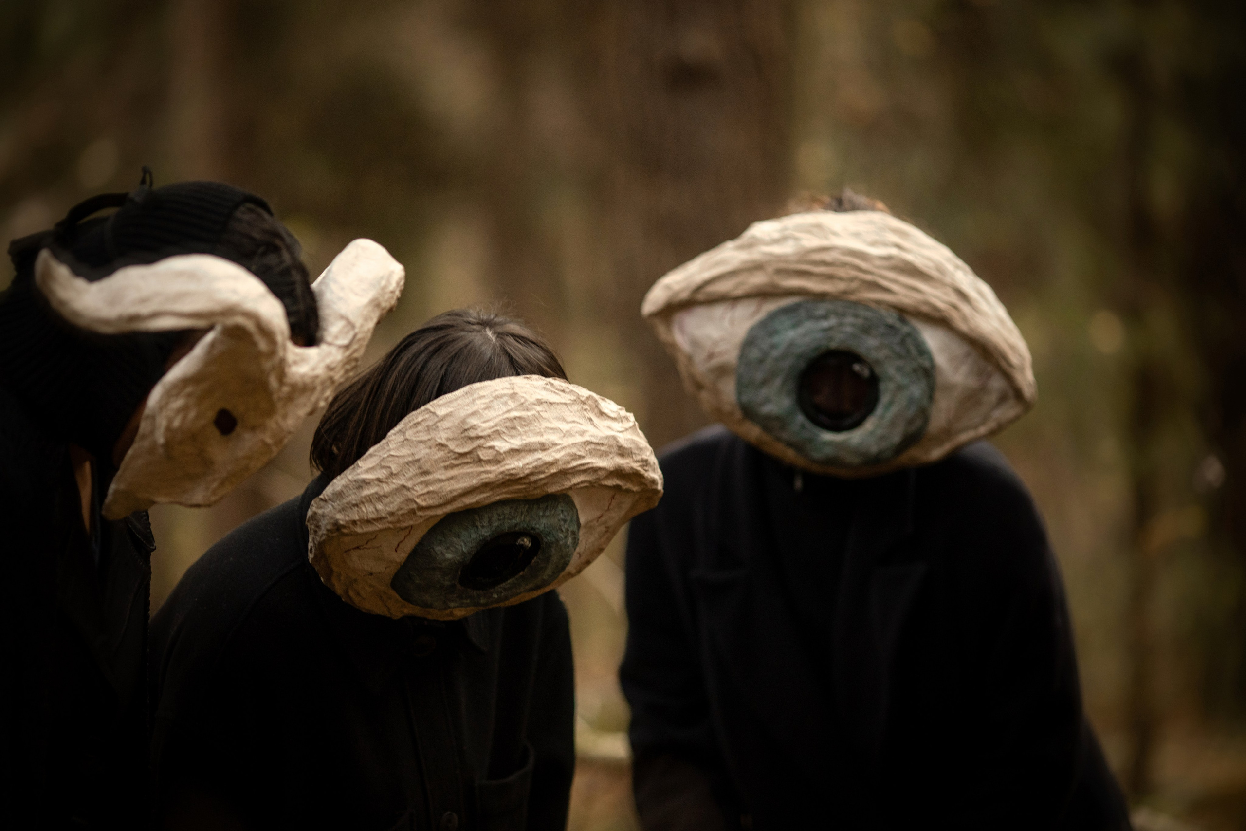 Фотопроект «Духи леса» — маски из папье-маше, свет и тишина природы. Фотограф Анна Грошикова — авторская съёмка на рассвете и закате в Москве, Мытищах, Солнечногорске и Московской области