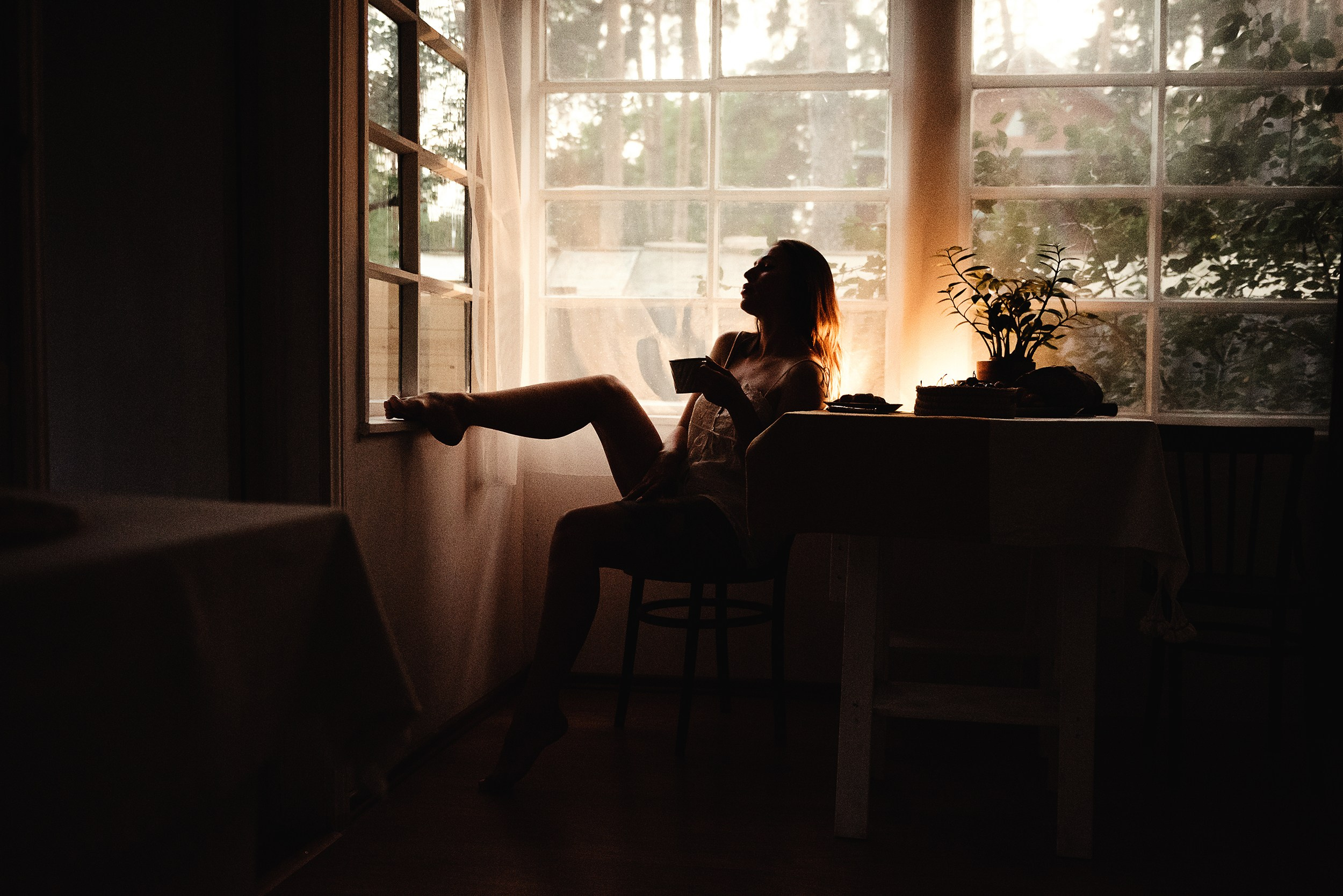 Оксана и Зевс на даче. Семейный Фотограф в Москве Ирина Хохлова