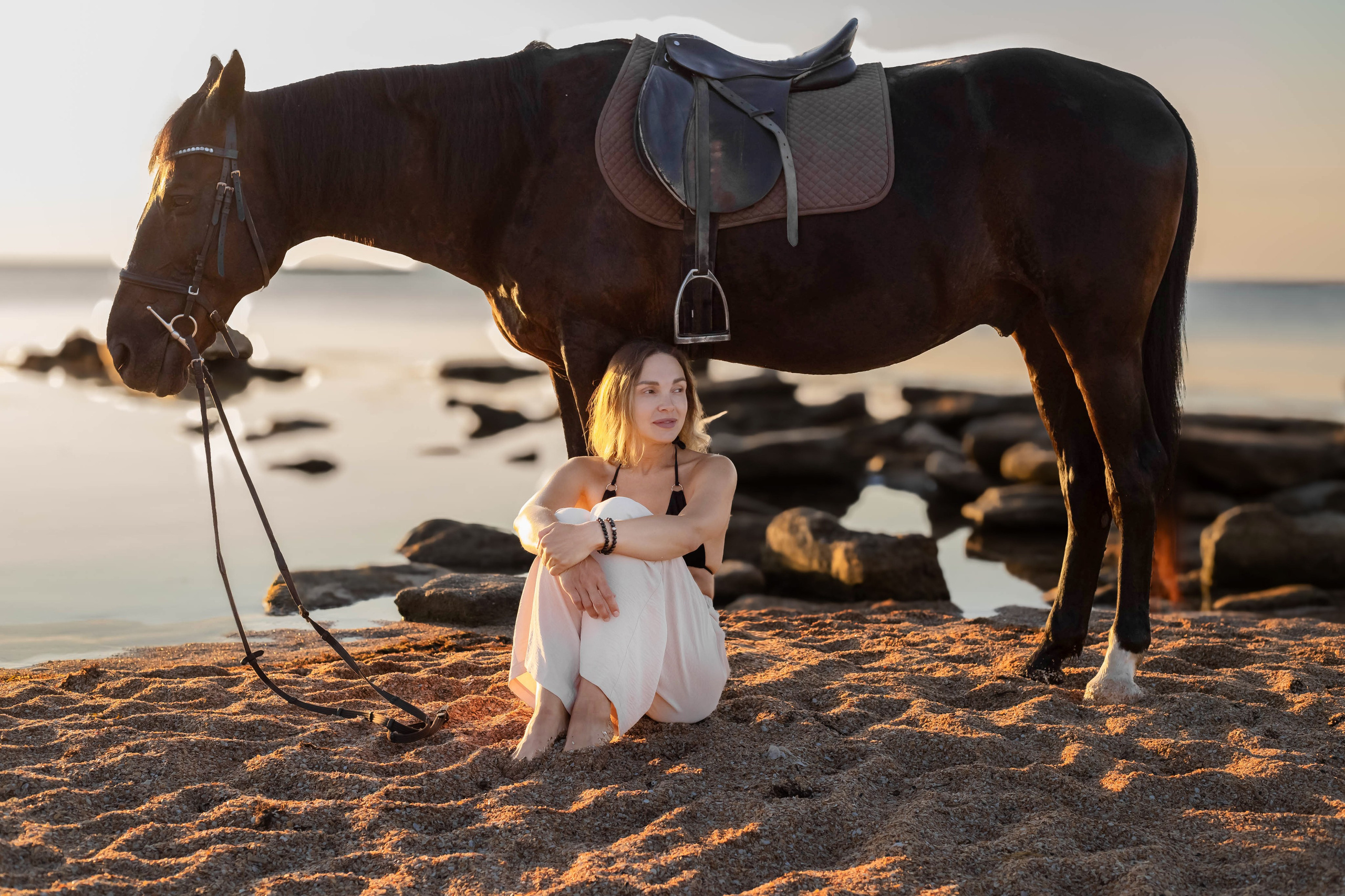 Фотосессия на море с лошадью. Фотограф в Феодосии Наталья Булгакова