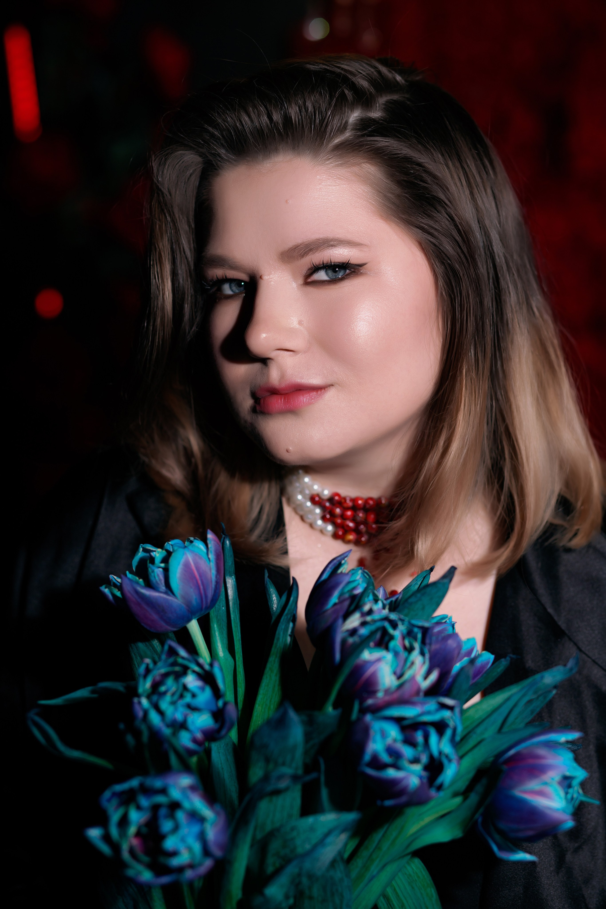 Фотосессия для девушки с бенто тортом в студии. Фотограф в Санкт-Петербурге, Анна Скворцова