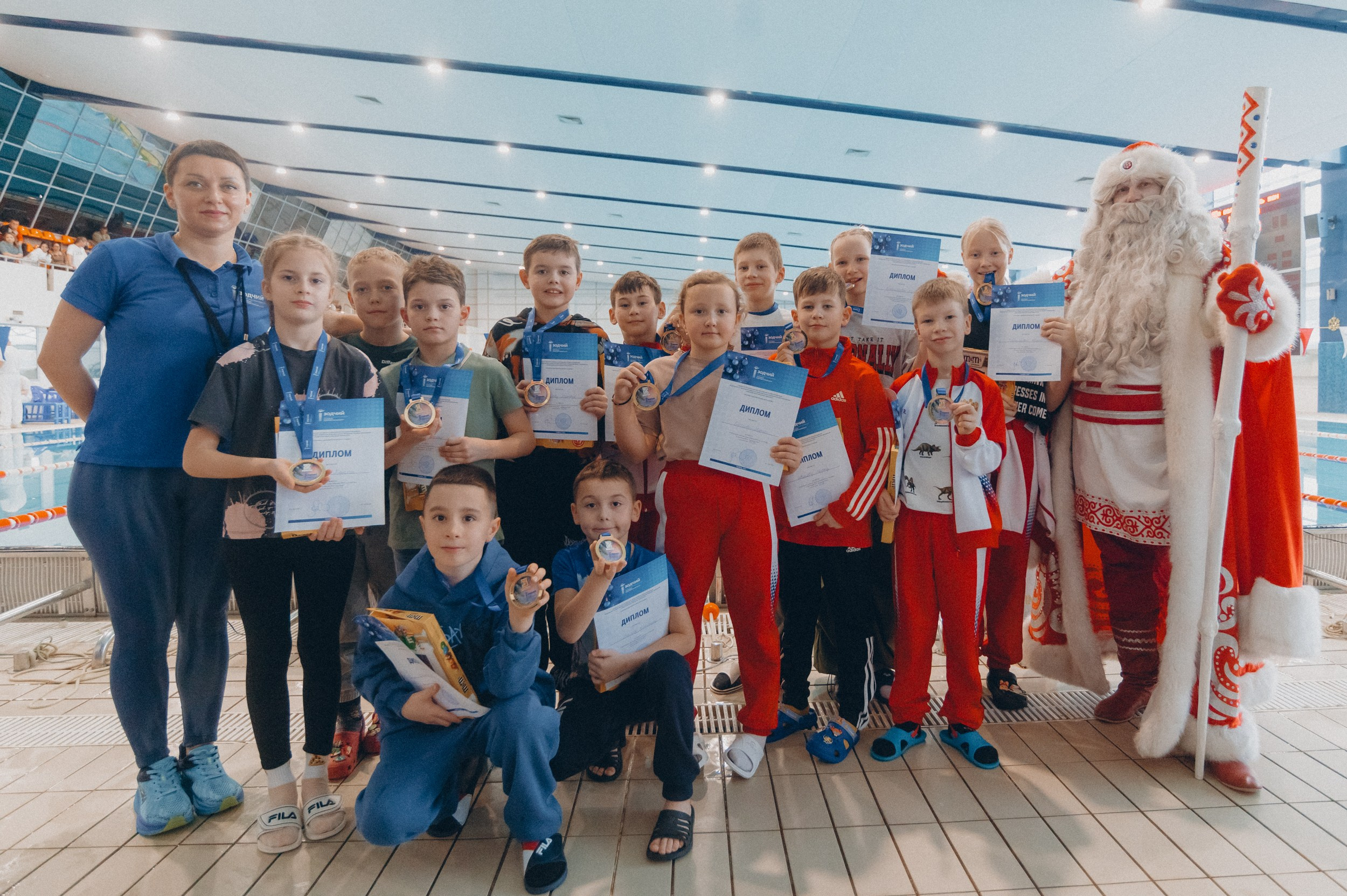 «Новогодние заплывы» в СОЦ «Зодчий». Фотограф Дмитрий Пименов