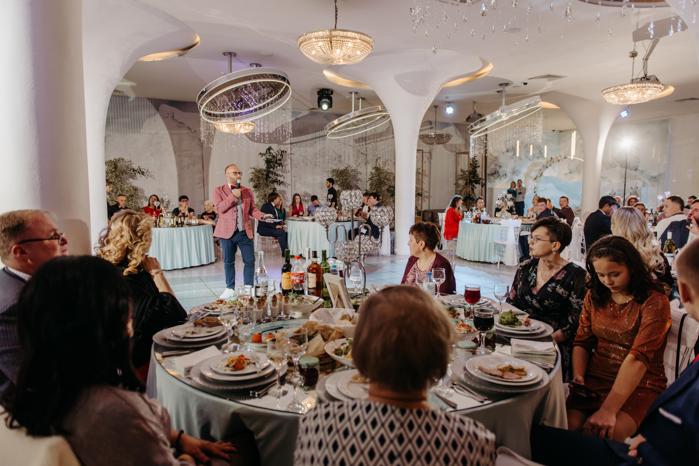 Алёна и Роман | Свадебный банкет в ресторане Небесный. Свадебный фотограф в Санкт-Петербурге Венера Ахметова