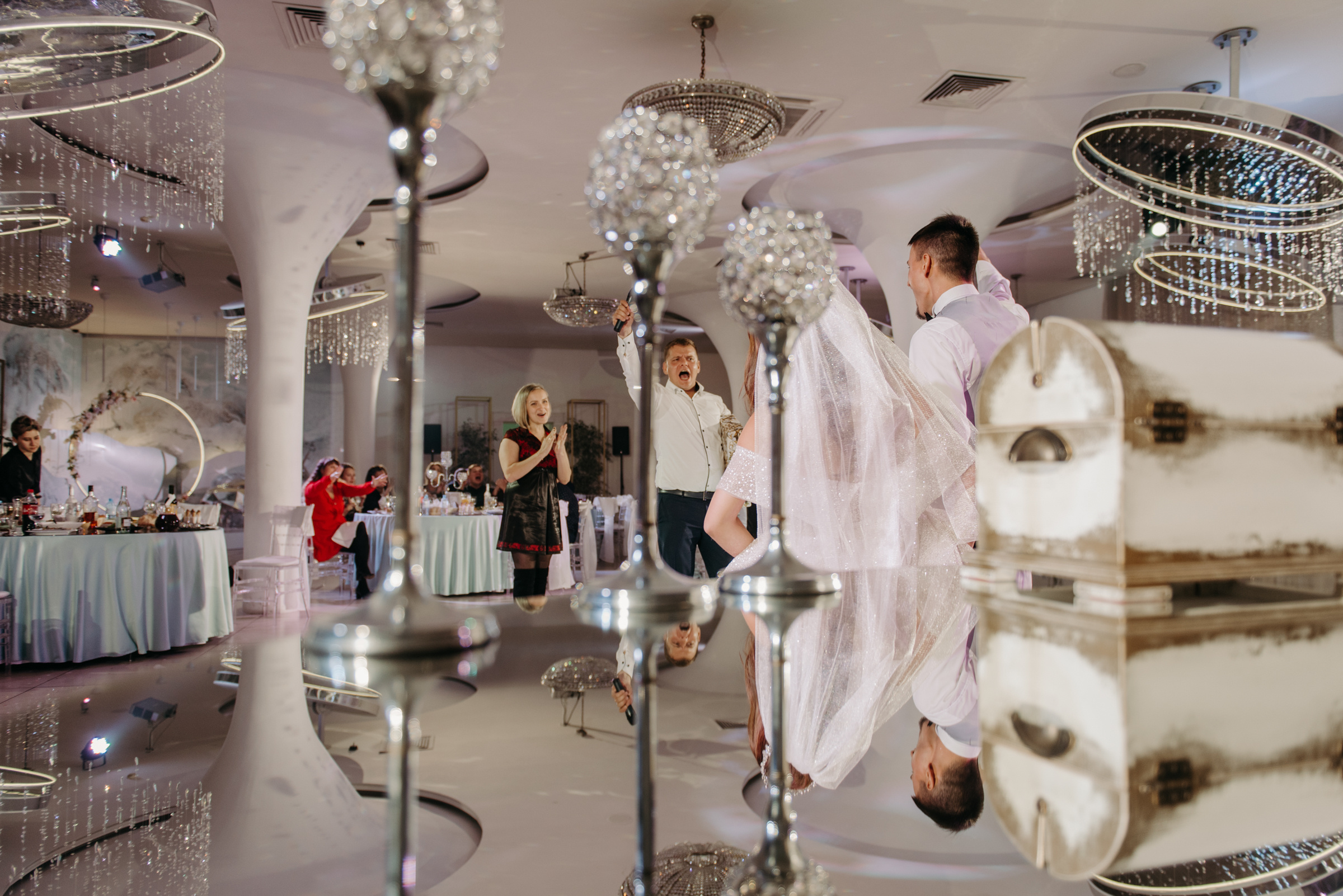 Алёна и Роман | Свадебный банкет в ресторане Небесный. Свадебный фотограф в Санкт-Петербурге Венера Ахметова