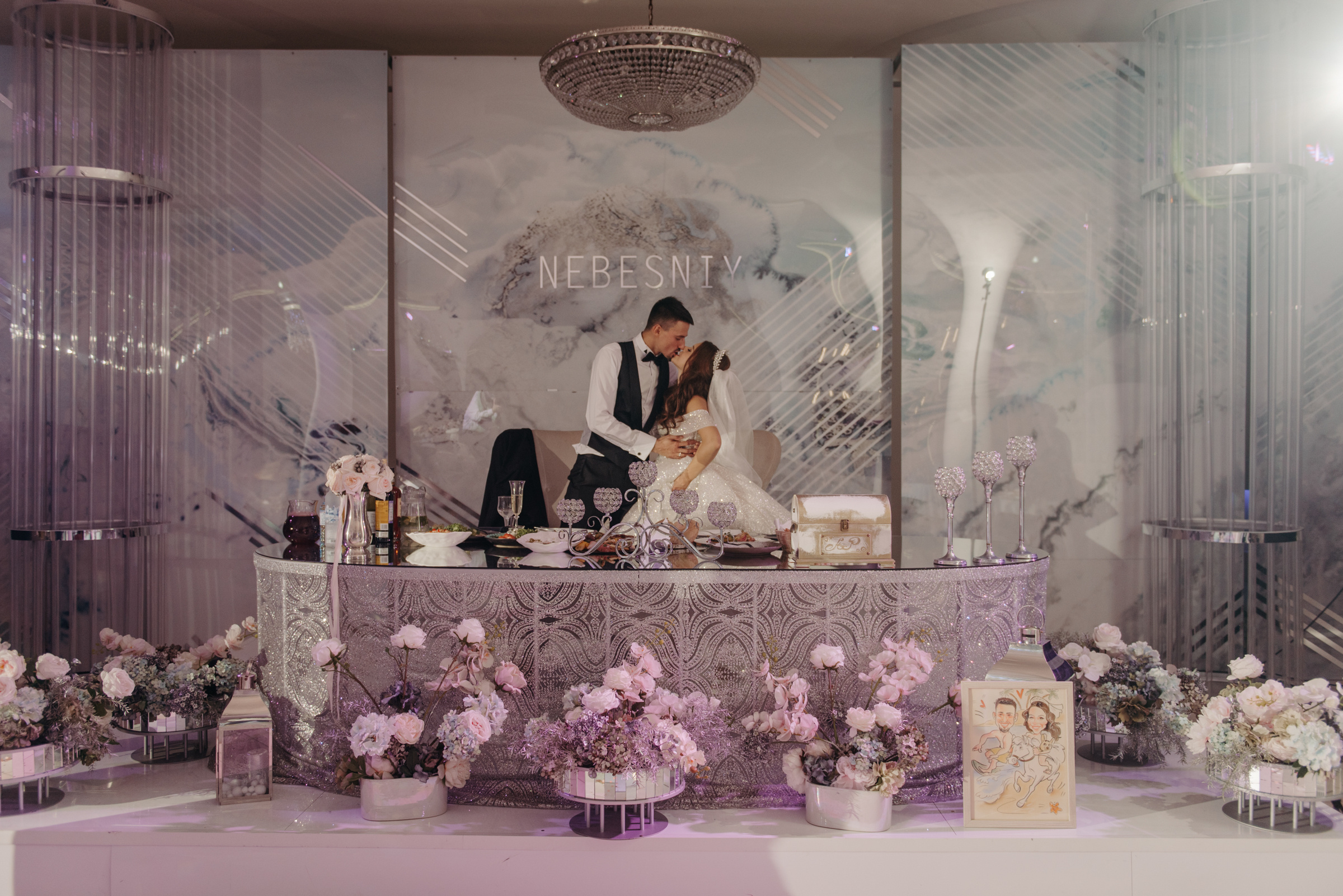 Алёна и Роман | Свадебный банкет в ресторане Небесный. Свадебный фотограф в Санкт-Петербурге Венера Ахметова