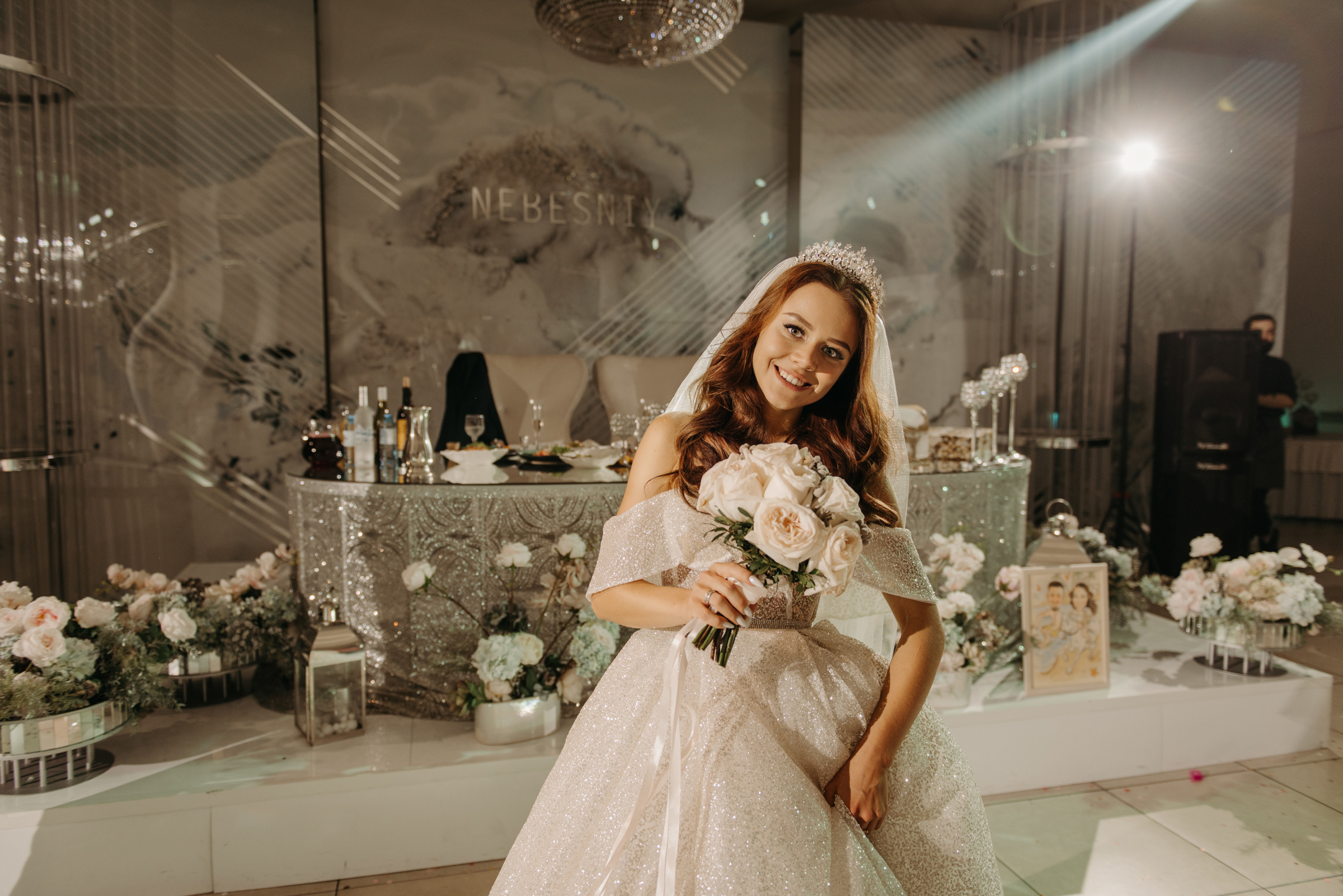 Алёна и Роман | Свадебный банкет в ресторане Небесный. Свадебный фотограф в Санкт-Петербурге Венера Ахметова