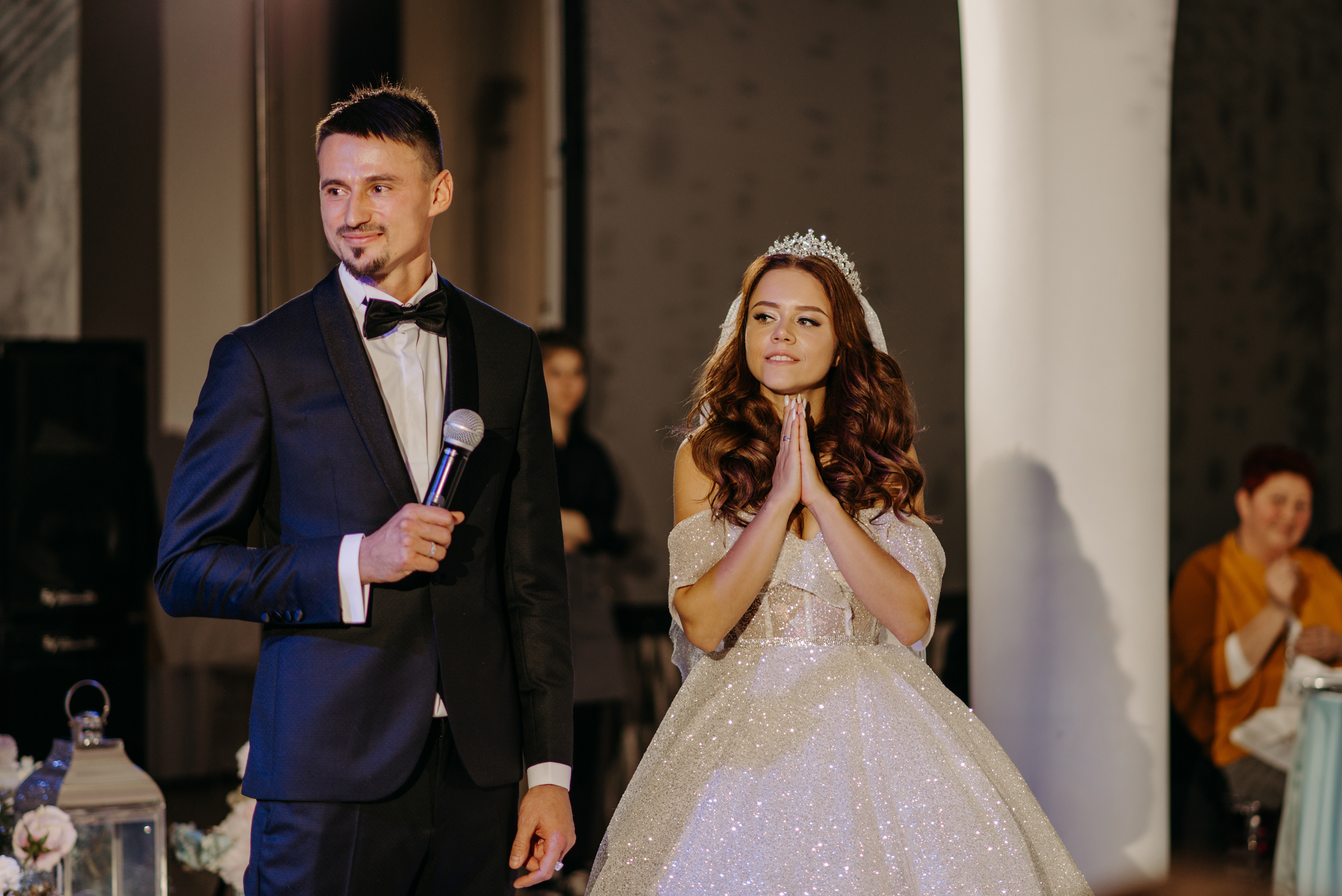 Алёна и Роман | Свадебный банкет в ресторане Небесный. Свадебный фотограф в Санкт-Петербурге Венера Ахметова