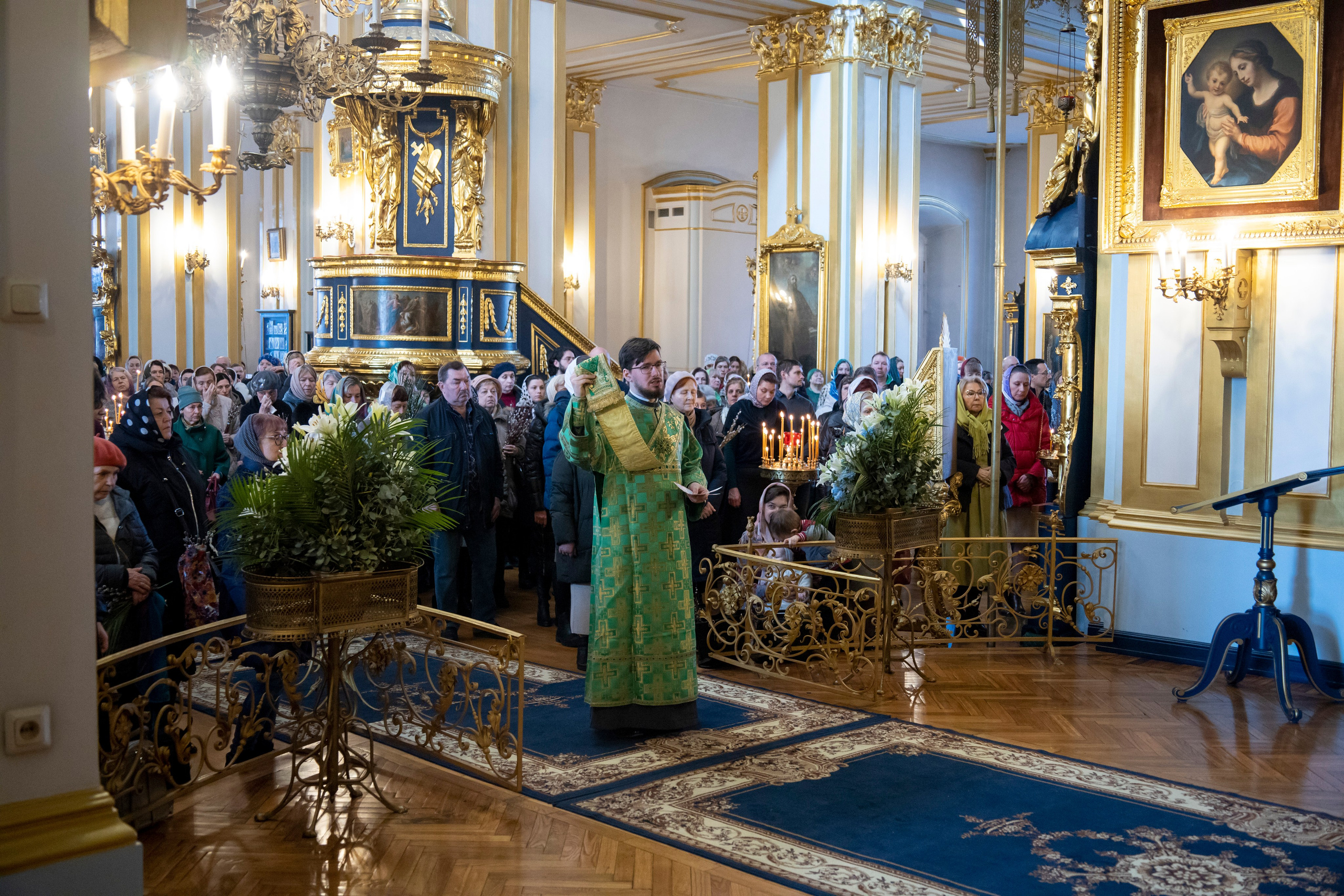 ВХОД ГОСПОДЕНЬ В ИЕРУСАЛИМ. НИКОЛО-БОГОЯВЛЕНСКИЙ МОРСКОЙ СОБОР