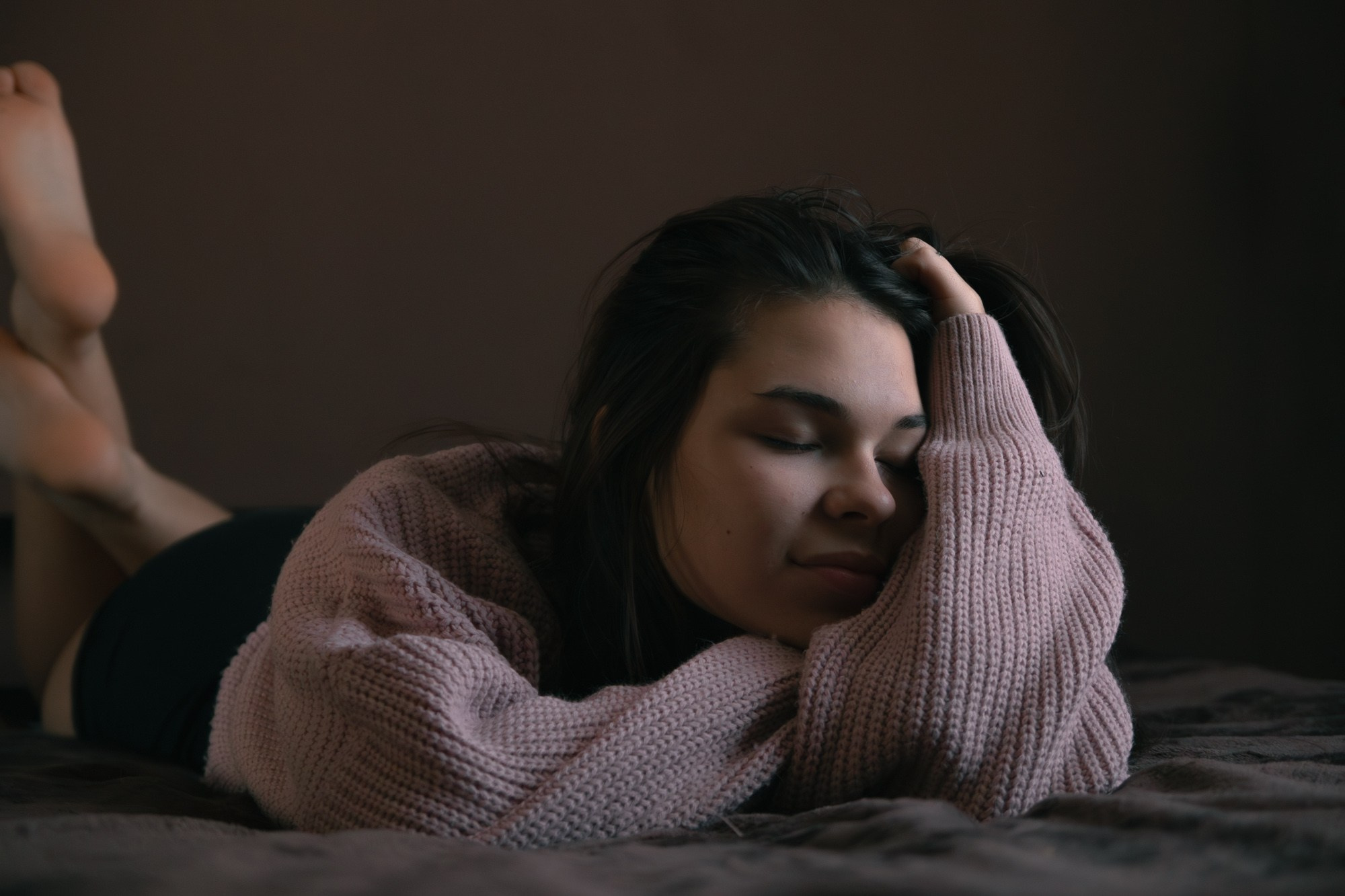 Домашняя фотосессия девушки