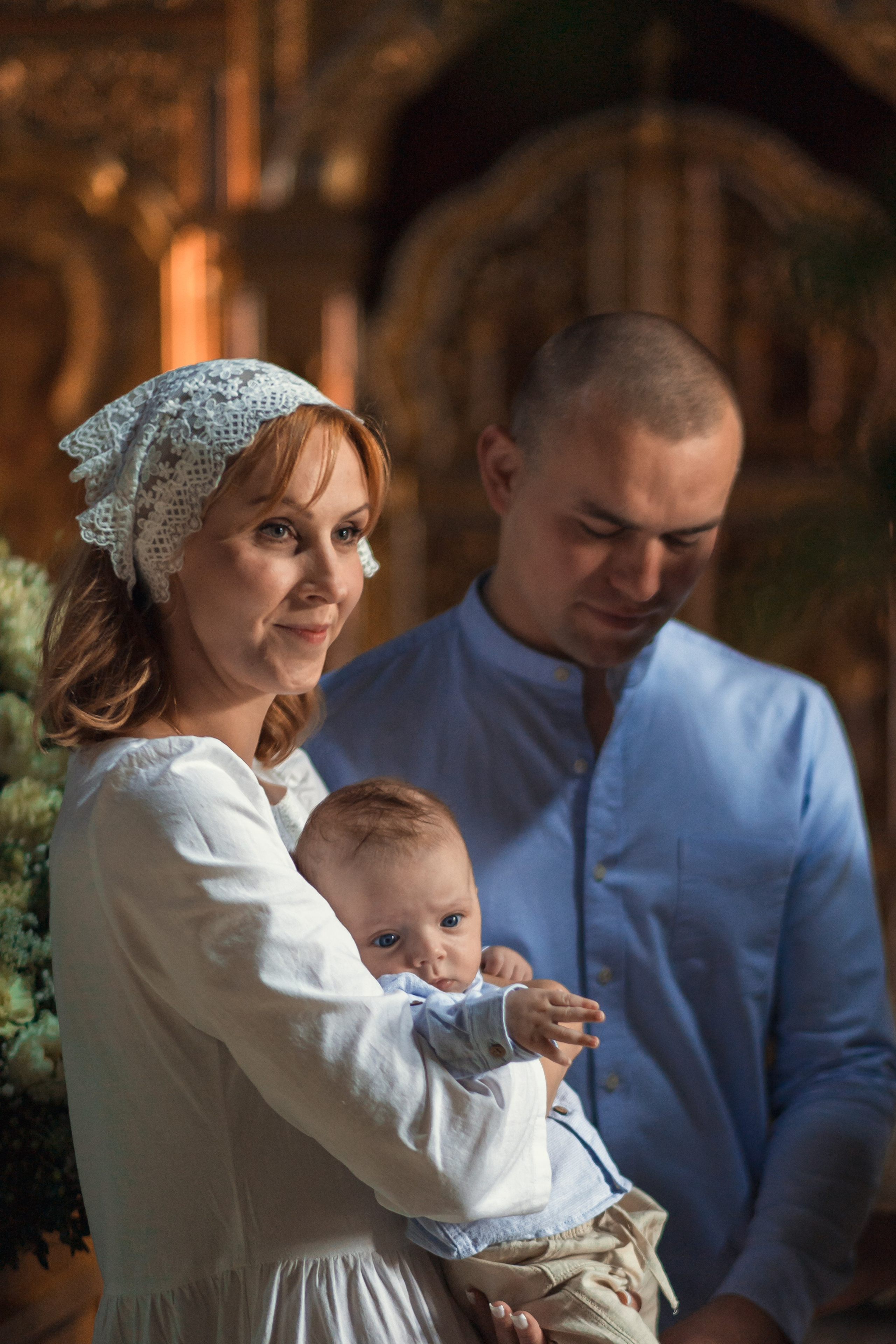 Крещение в Знаменской Церкви г. Переславль Залесский. Профессиональный фотограф в Москве и Мо Мария Шантарёва