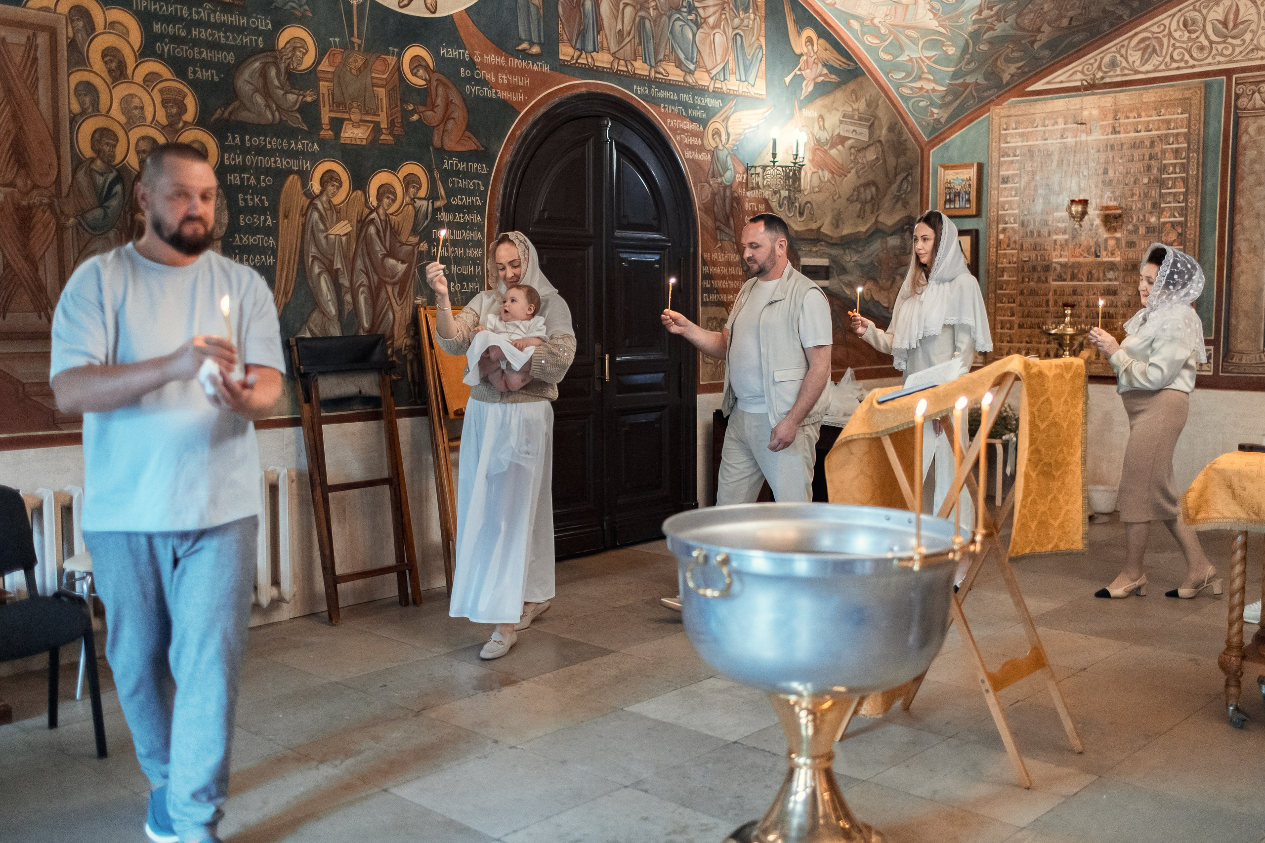 Крещение в Зачатьевском Монастыре. Профессиональный фотограф в Москве и Мо Мария Шантарёва