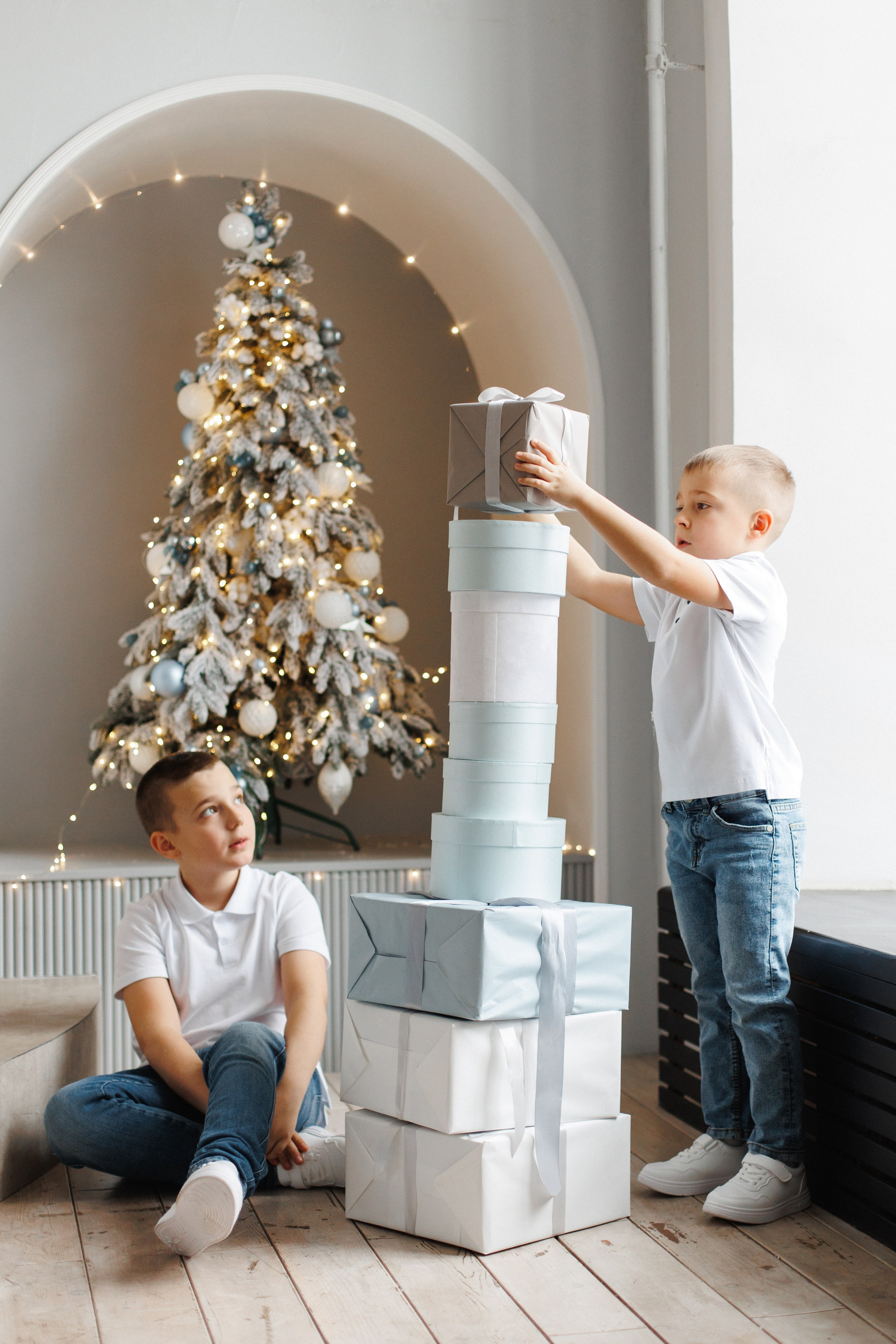 Новогодняя семейная фотосессия Щелково фотостудия Щелково фотограф Щелково