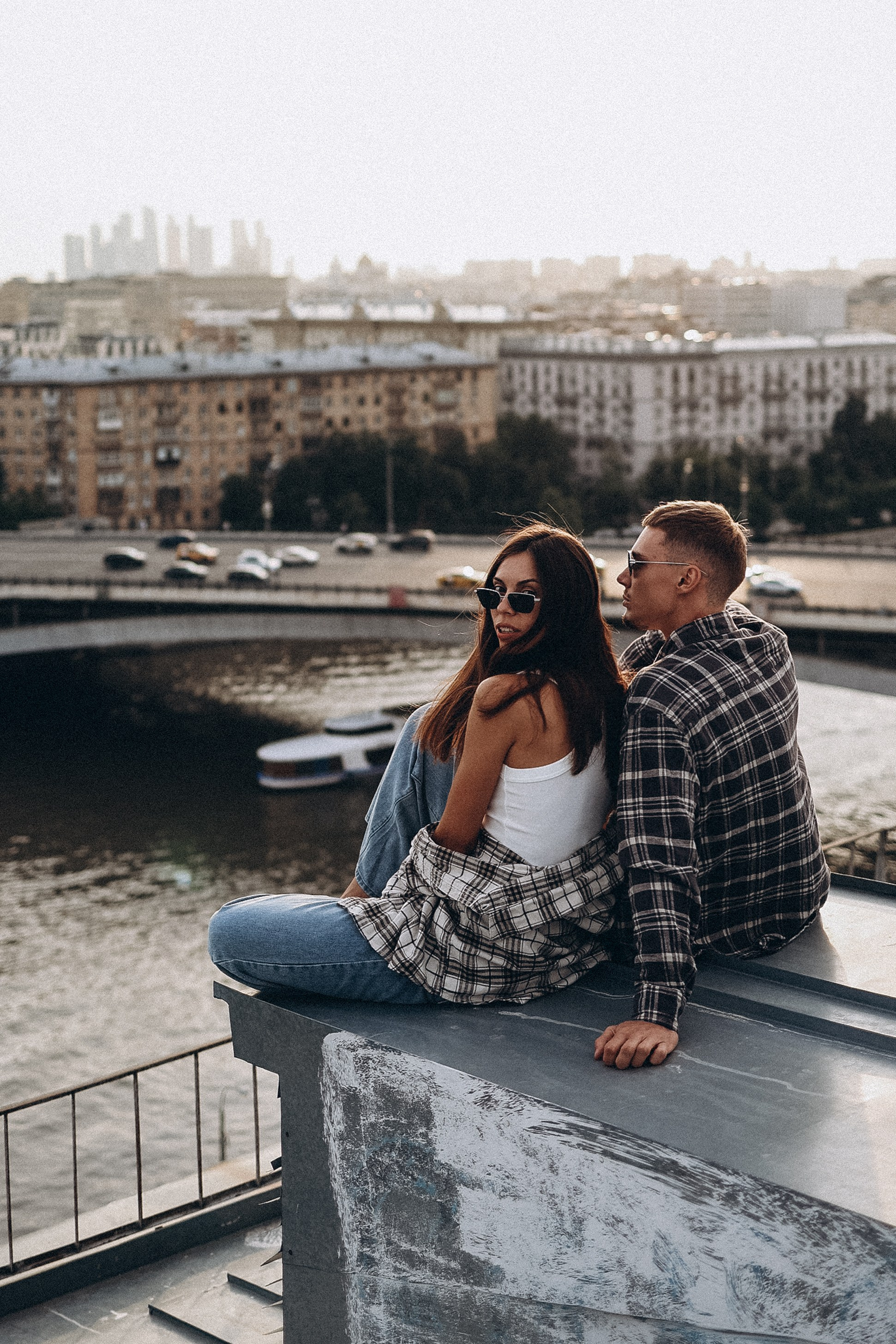 Виолетта и Макс на крыше. Семейный фотограф в Москве Марина Петра
