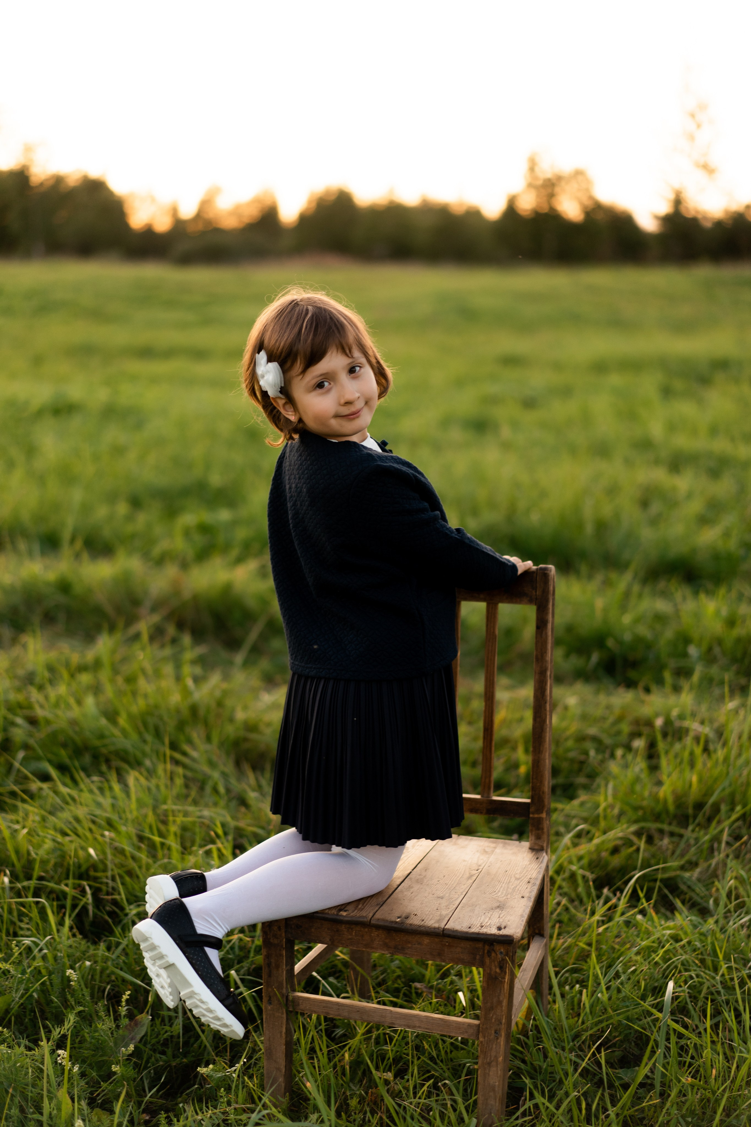 Майя. Первый раз в 1 класс. Семейный и детский фотограф в Санкт-Петербурге Дарина Герчиу