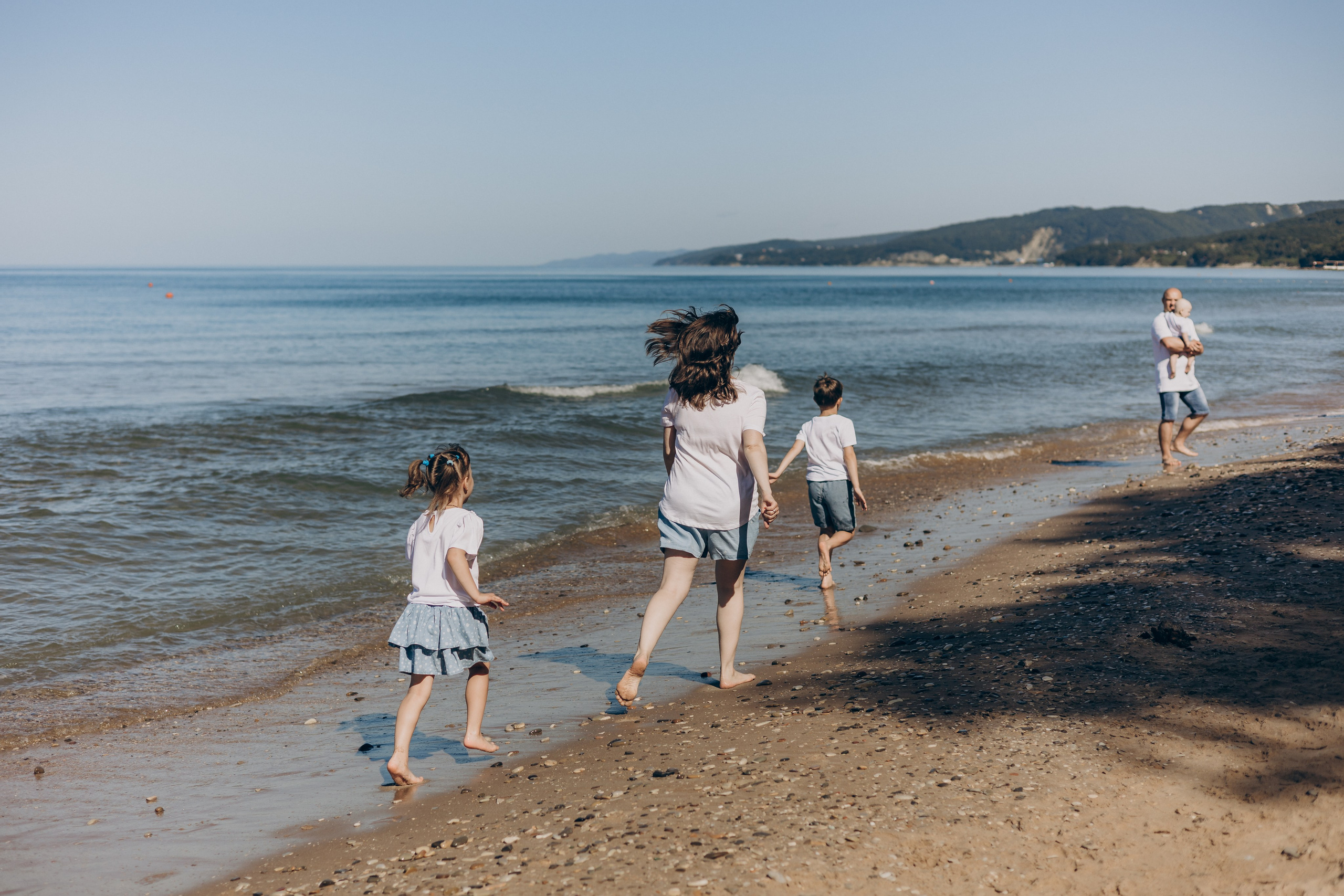 Сергей, Мария, Марк, Кира и Герман