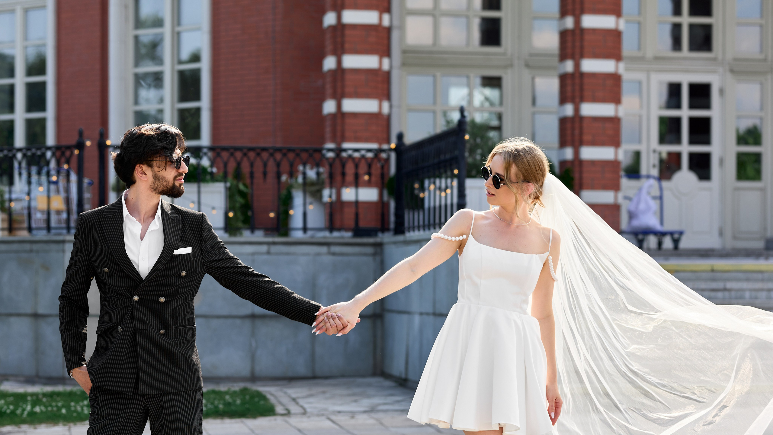 Свадебная прогулка в Царицыно в Москве