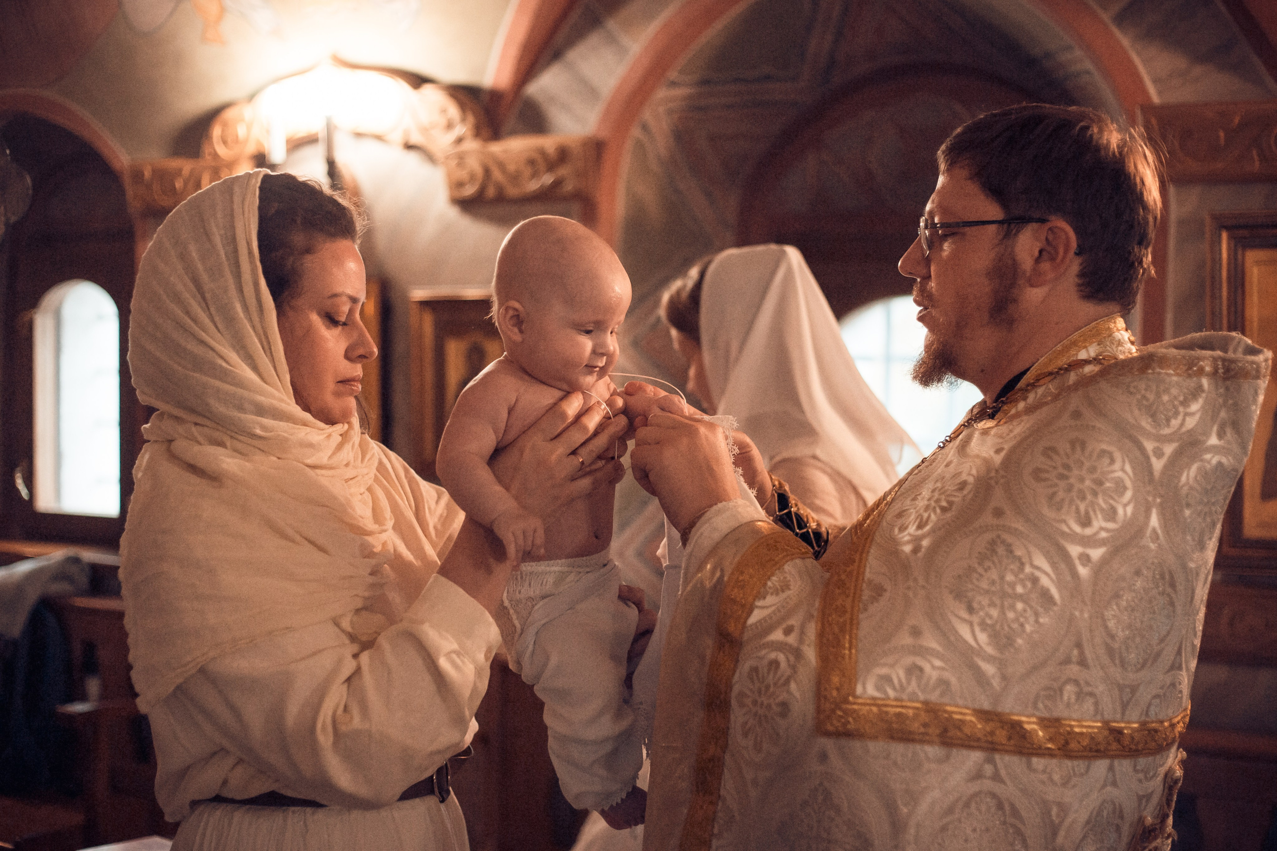 Крещение Полины в Спасо-Преображенском Воротынском женском монастыре