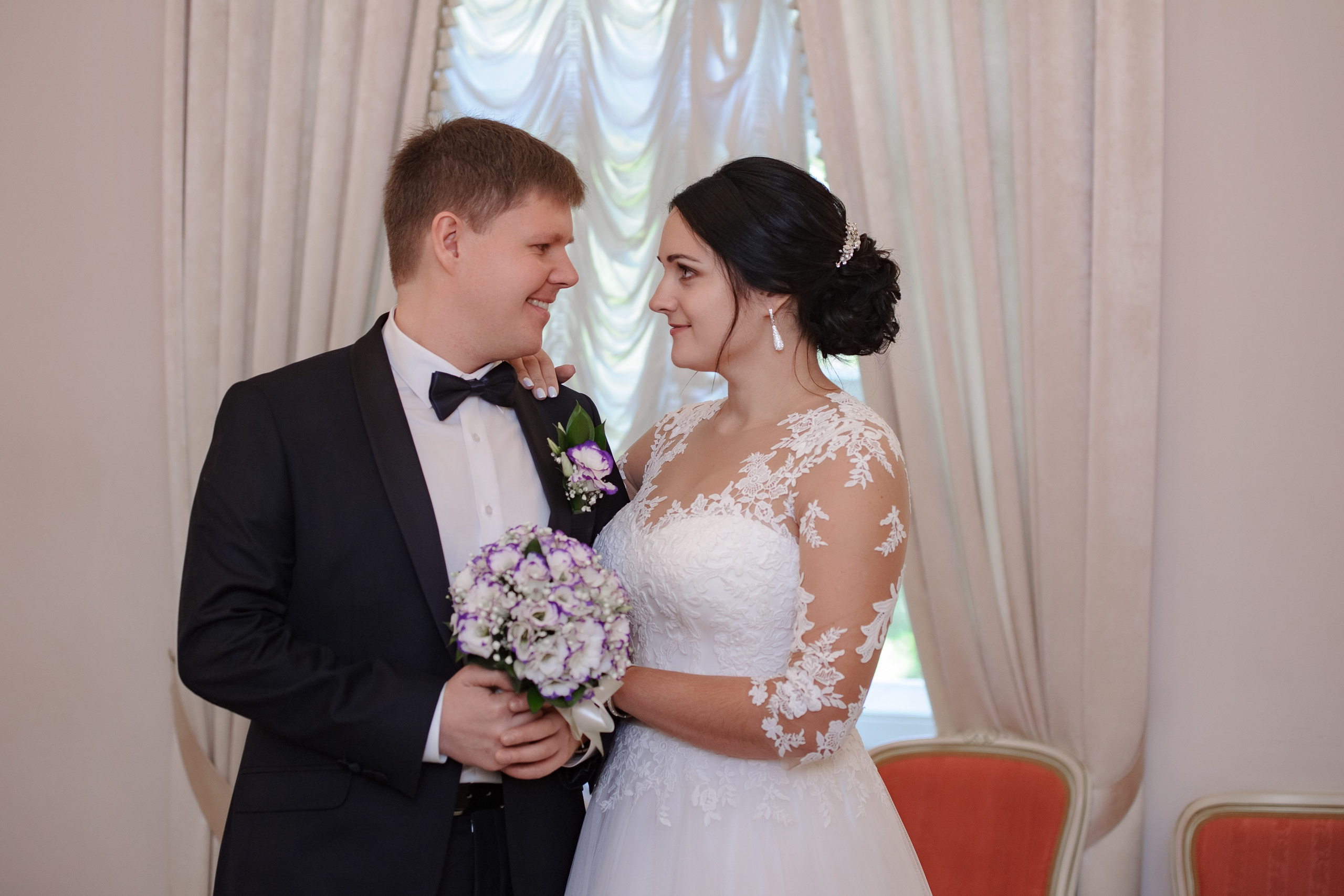 Фотосъёмка регистрации брака во дворце в Пушкине.