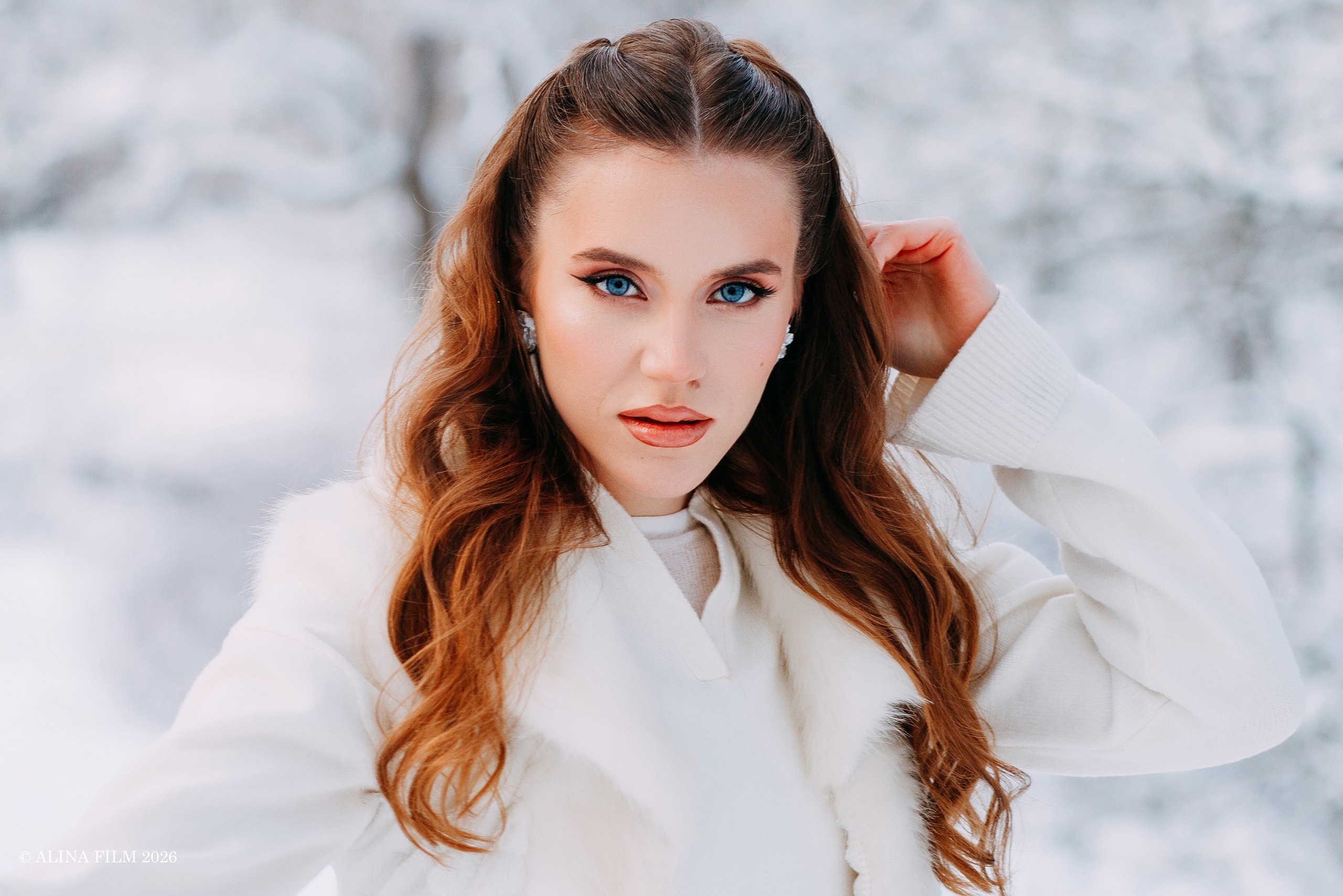 Фотопрогулка в снежном Павловске. Фотограф в Санкт-Петербурге Alina Film