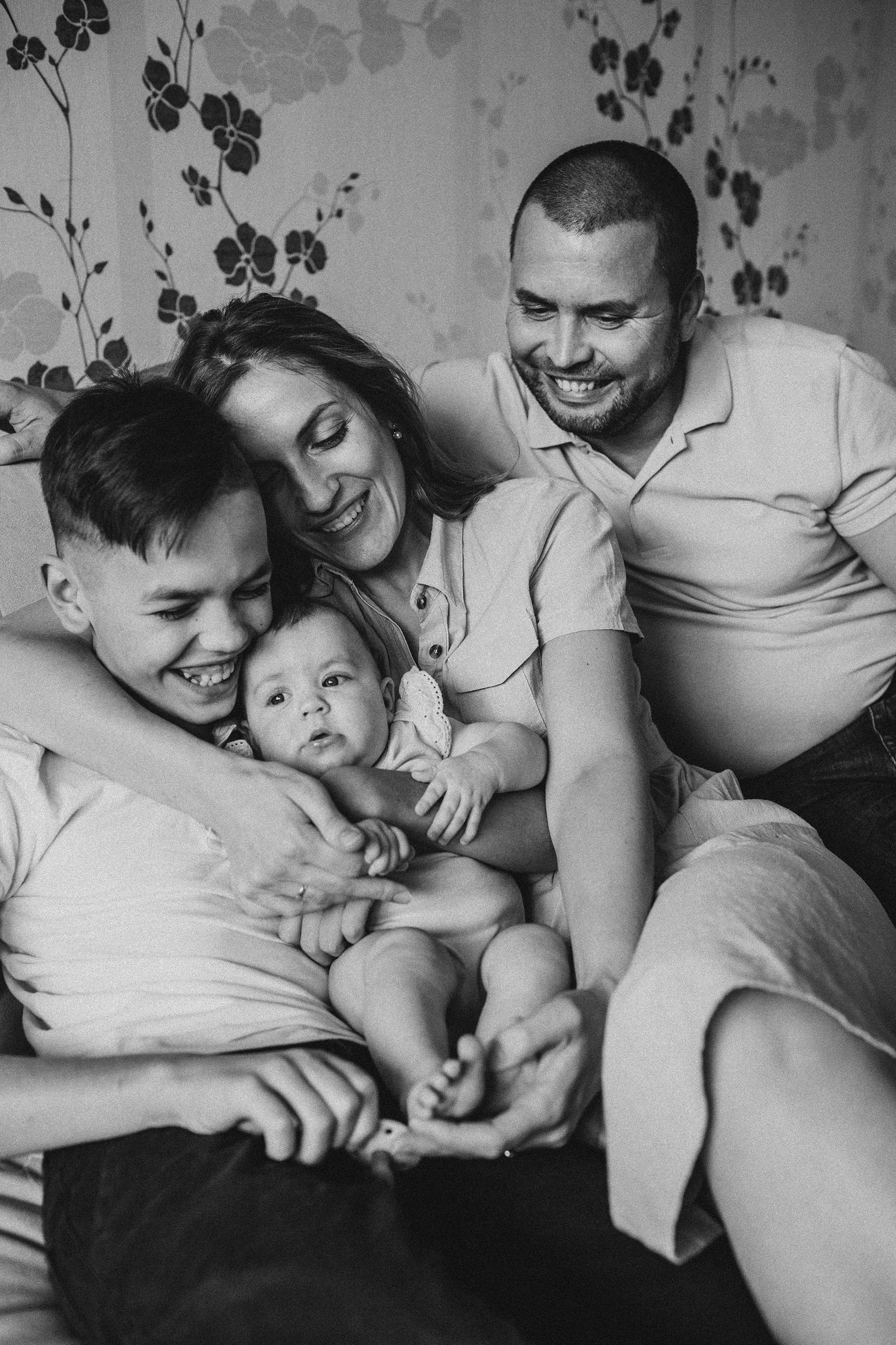 Настя, Дарина, Ваня, Женя, Андрей. Семейный фотограф Томск