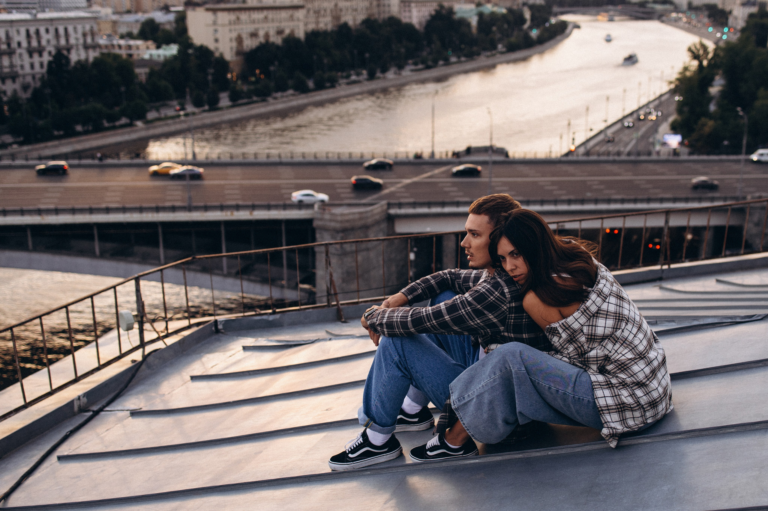 Виолетта и Макс на крыше. Семейный фотограф в Москве Марина Петра